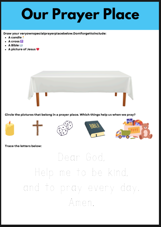 K1. Our Prayer Place