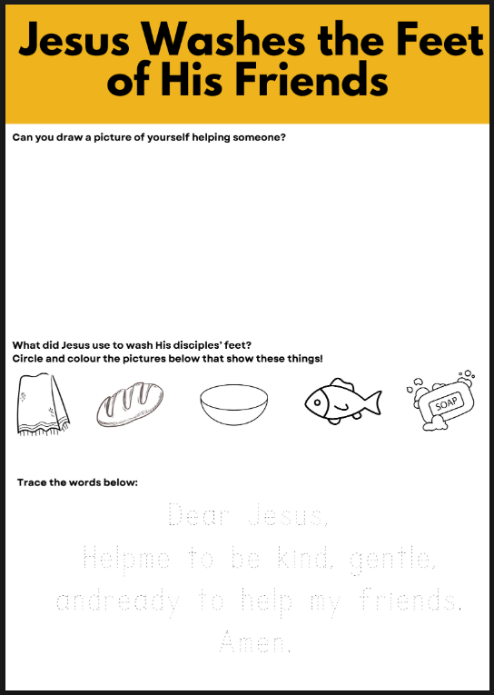 K5. Jesus Washes the Feet of His Friends