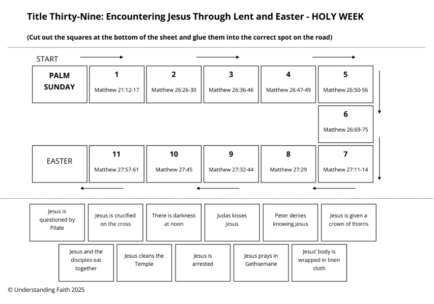 2B8 Holy Week Cut Outs - PRINTABLE