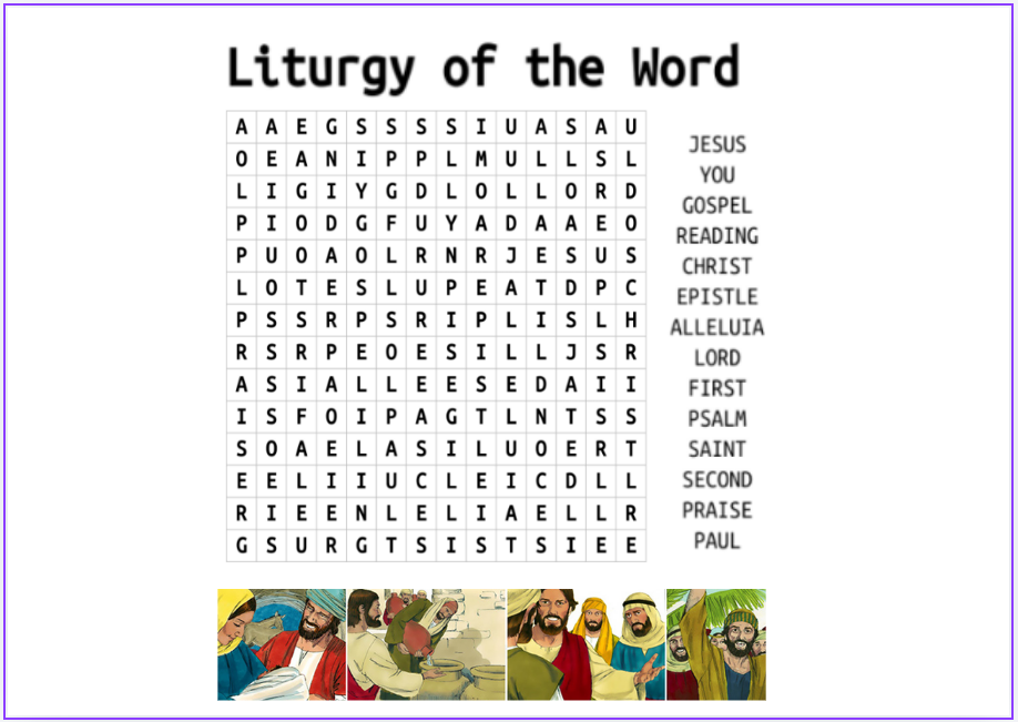 2B18 Liturgy of the Word WORDSEARCH