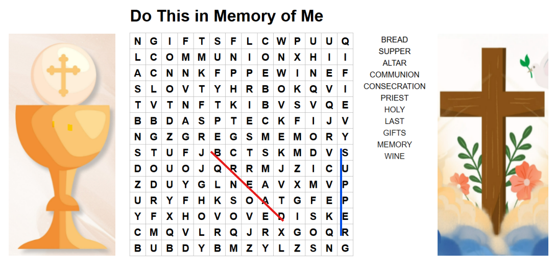 WORDSEARCH ANSWERS