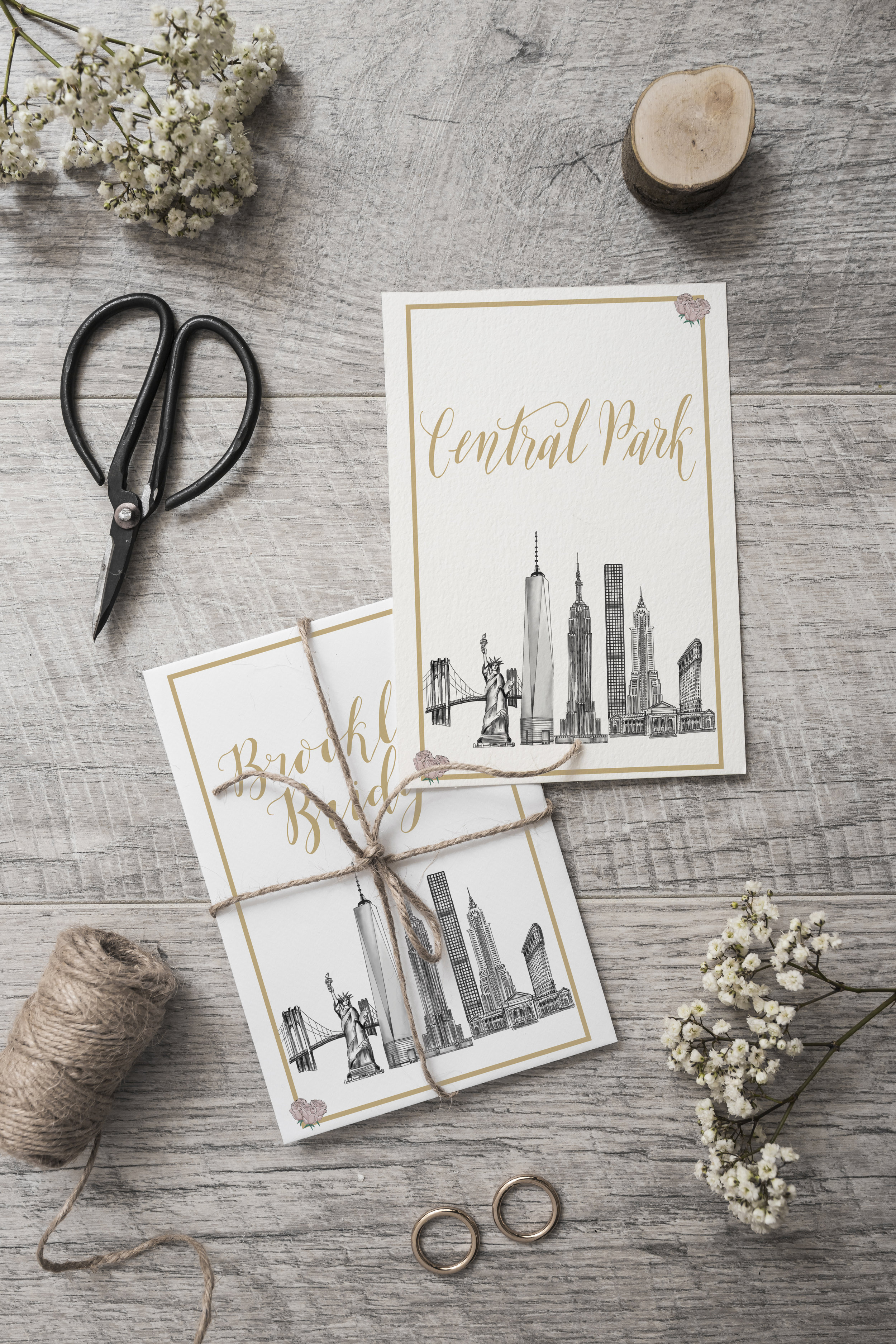 new york table numbers new york skyline illustration