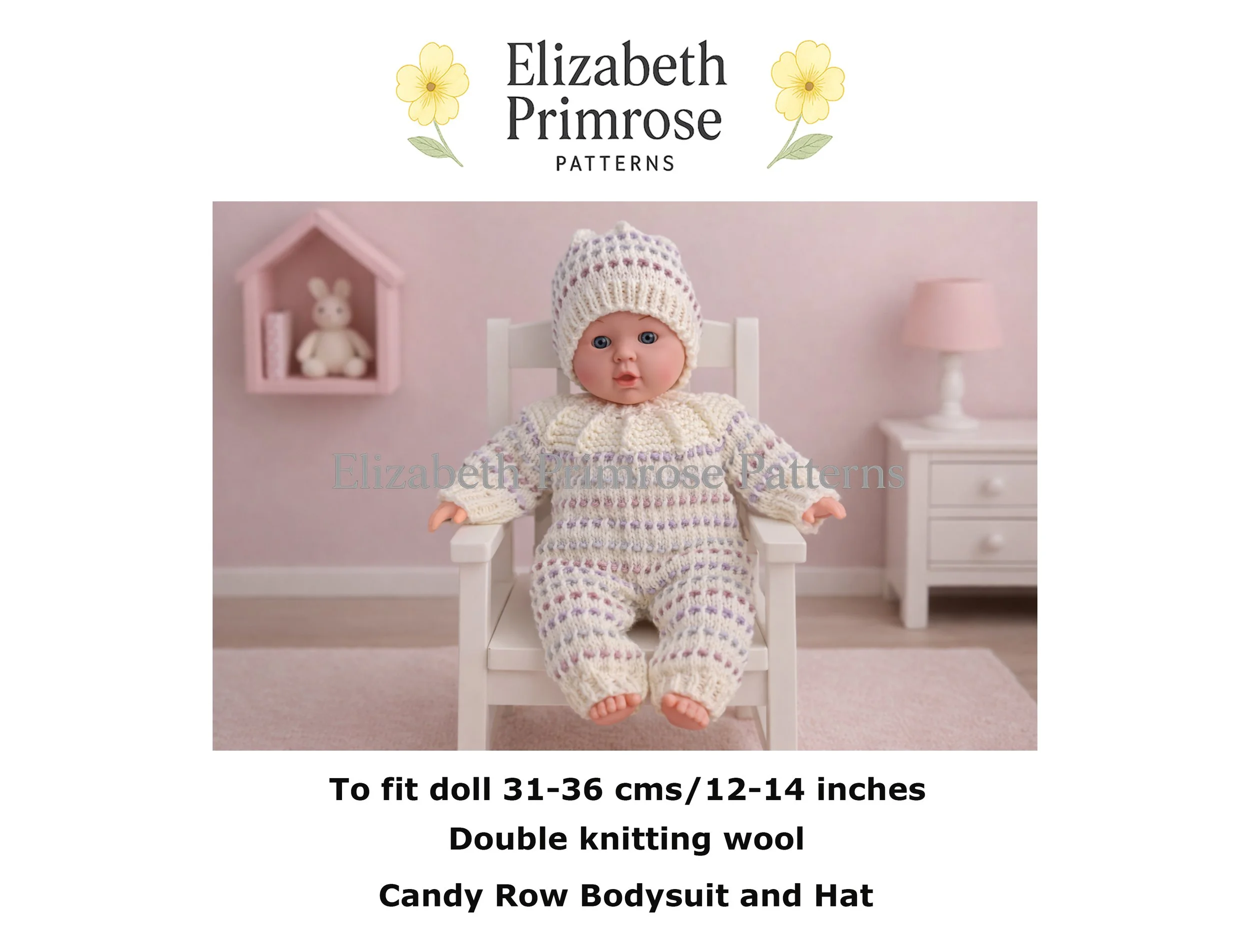 Candy Row Bodysuit and Hat P30