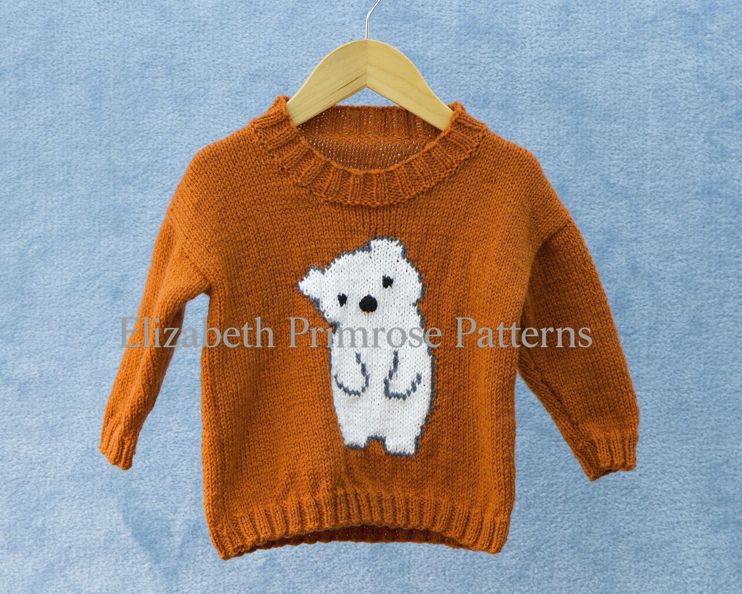 Polar Bear Motif Childrens Jumper.jpg