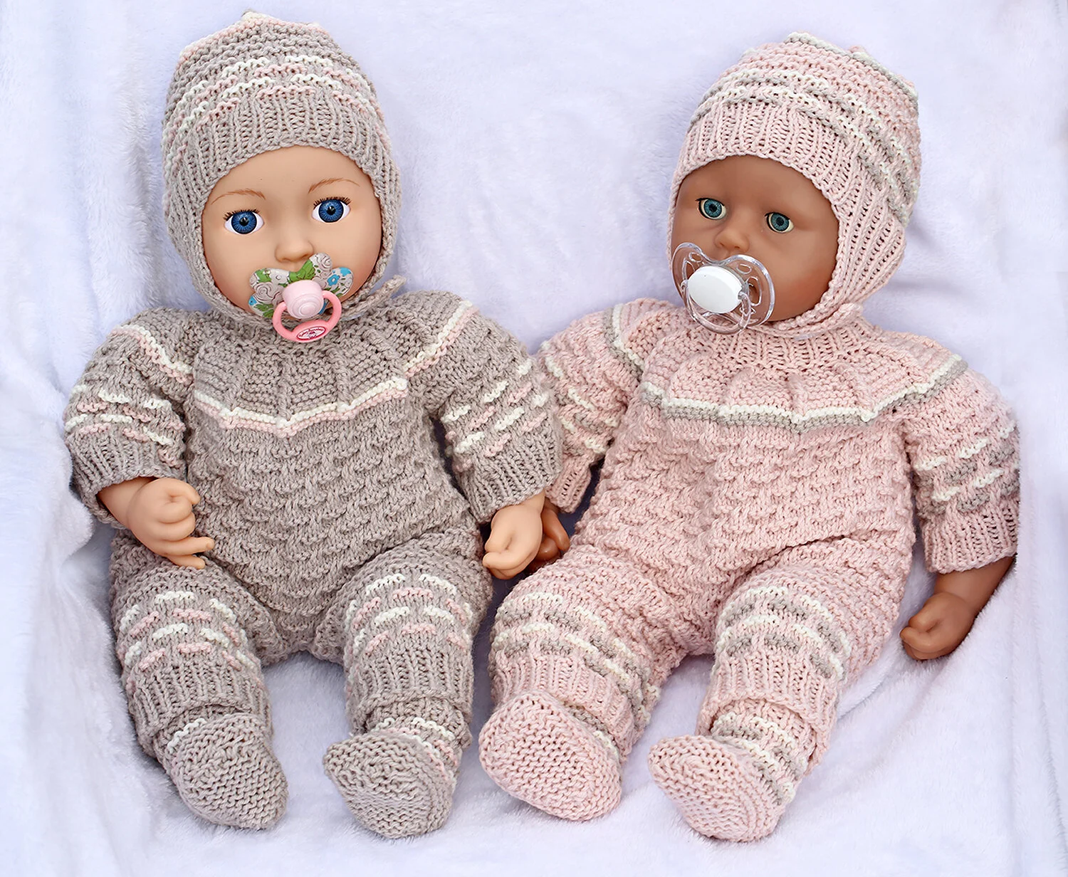 Sleepsuit Knitting Pattern Doll 15-18 inch