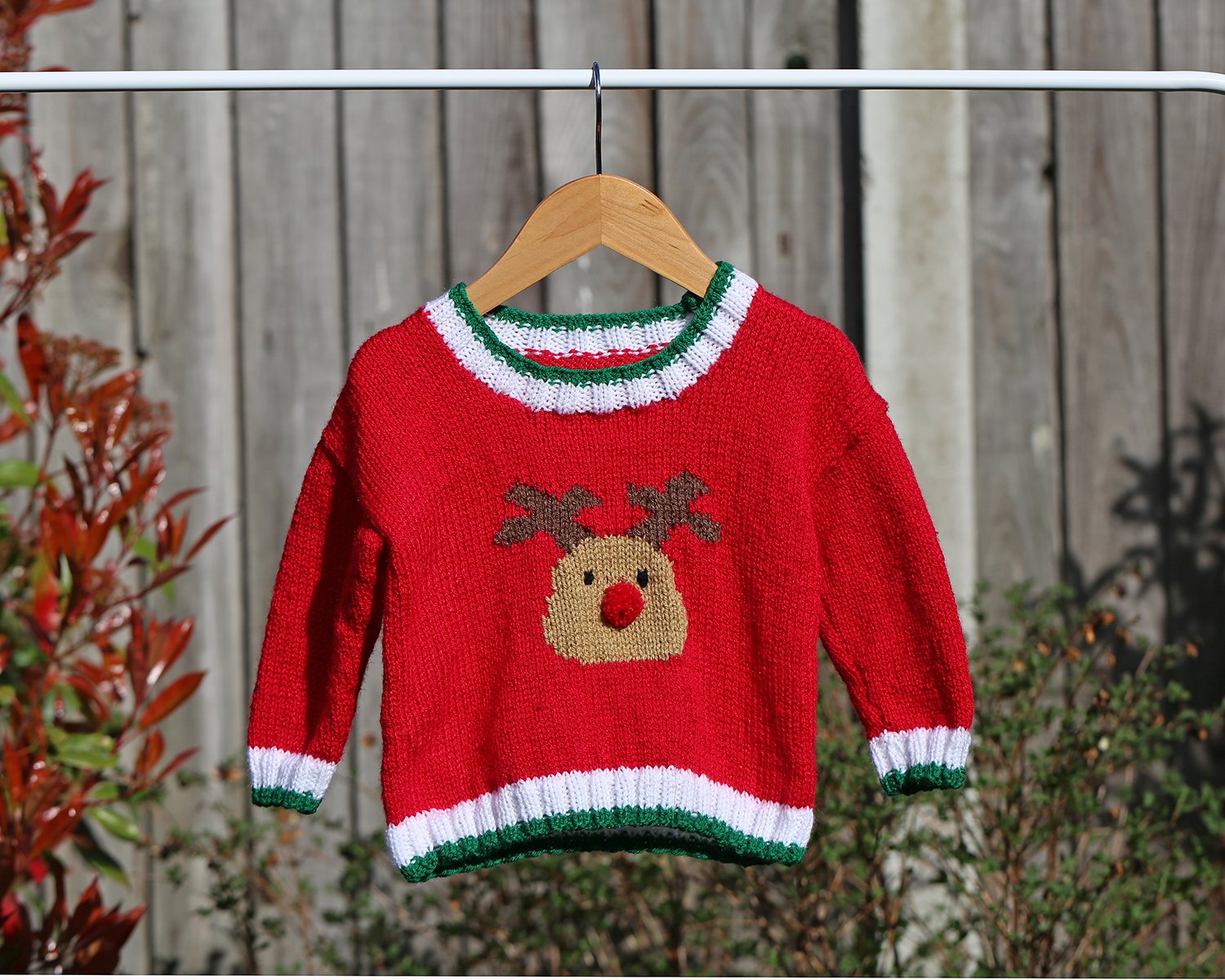 Reindeer Baby Christmas Jumper Pattern King Cole Pattern 3804