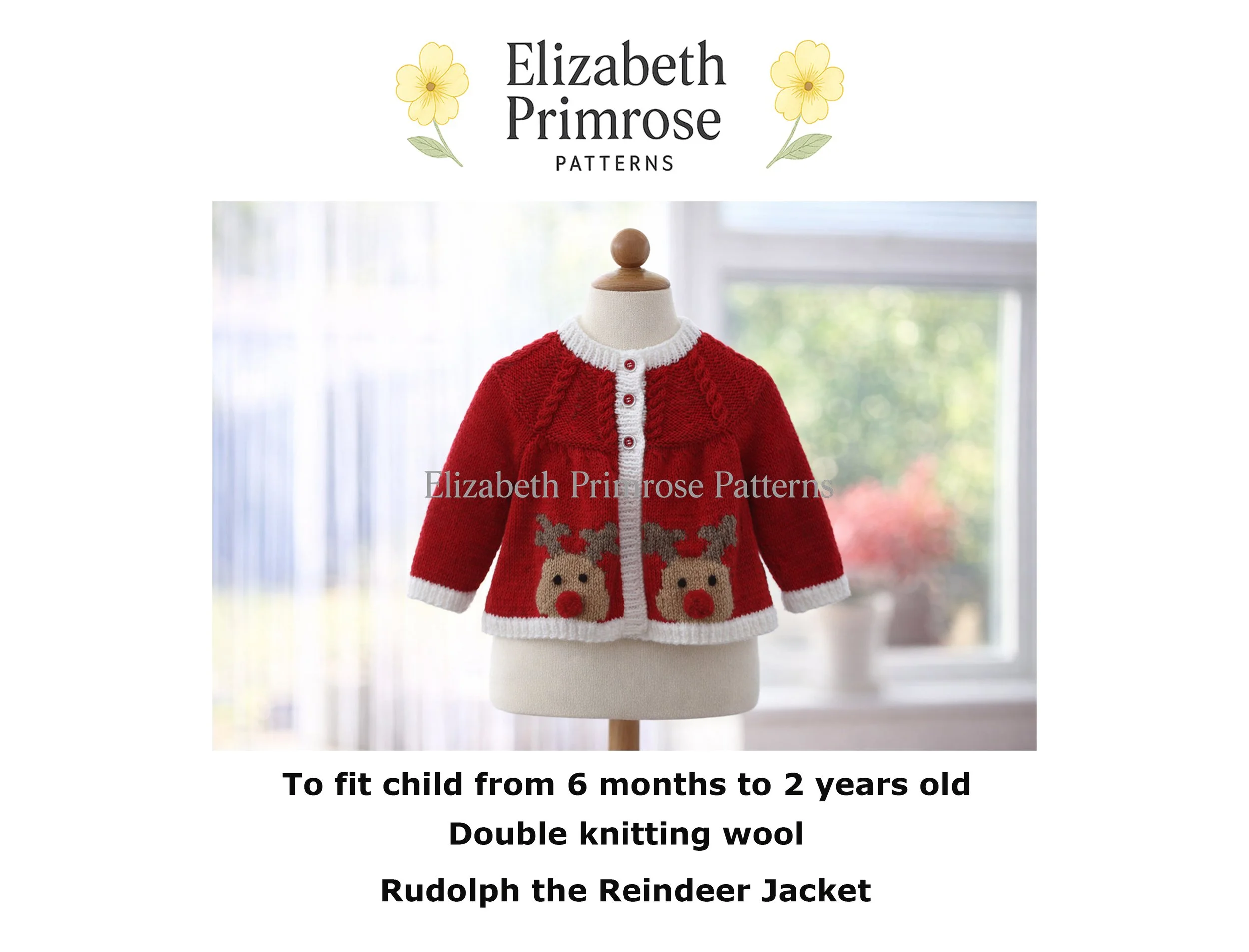 Rudolph the Red Nosed Reindeer Jacket Knitting Pattern P6