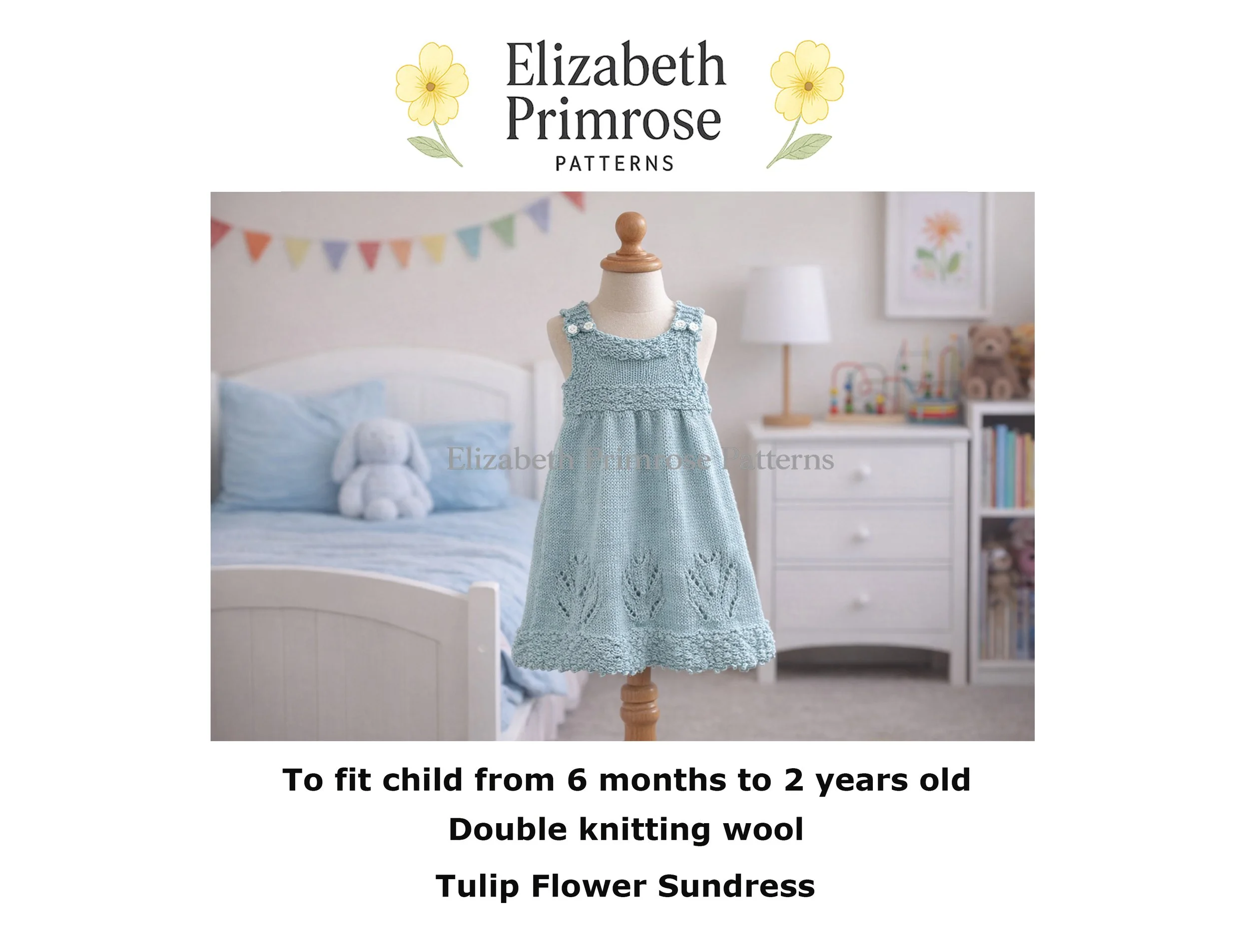 P022 Tulip Flowers Sun Dress