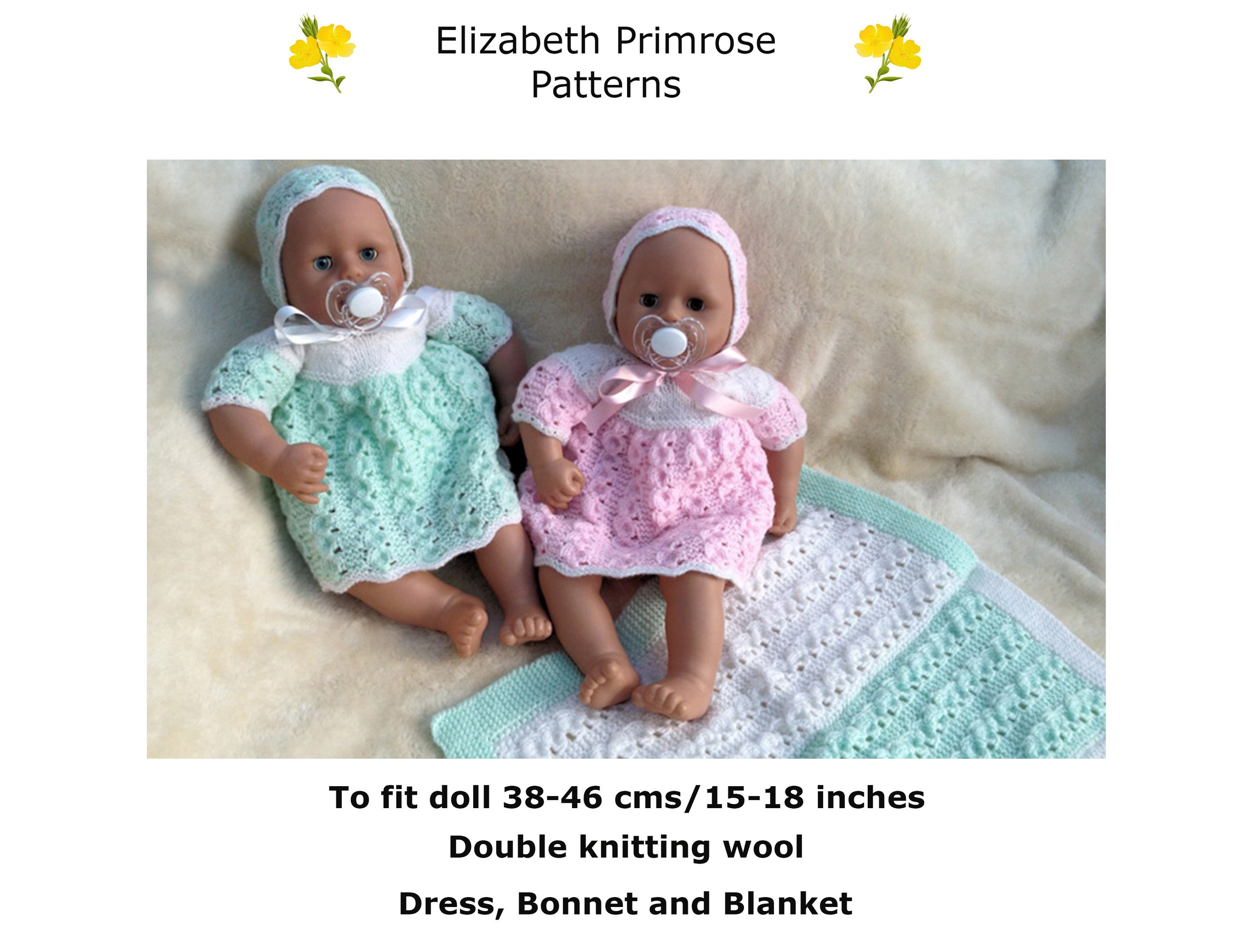 Dolls Dress Bonnet and Blanket Knitting Pattern.jpg