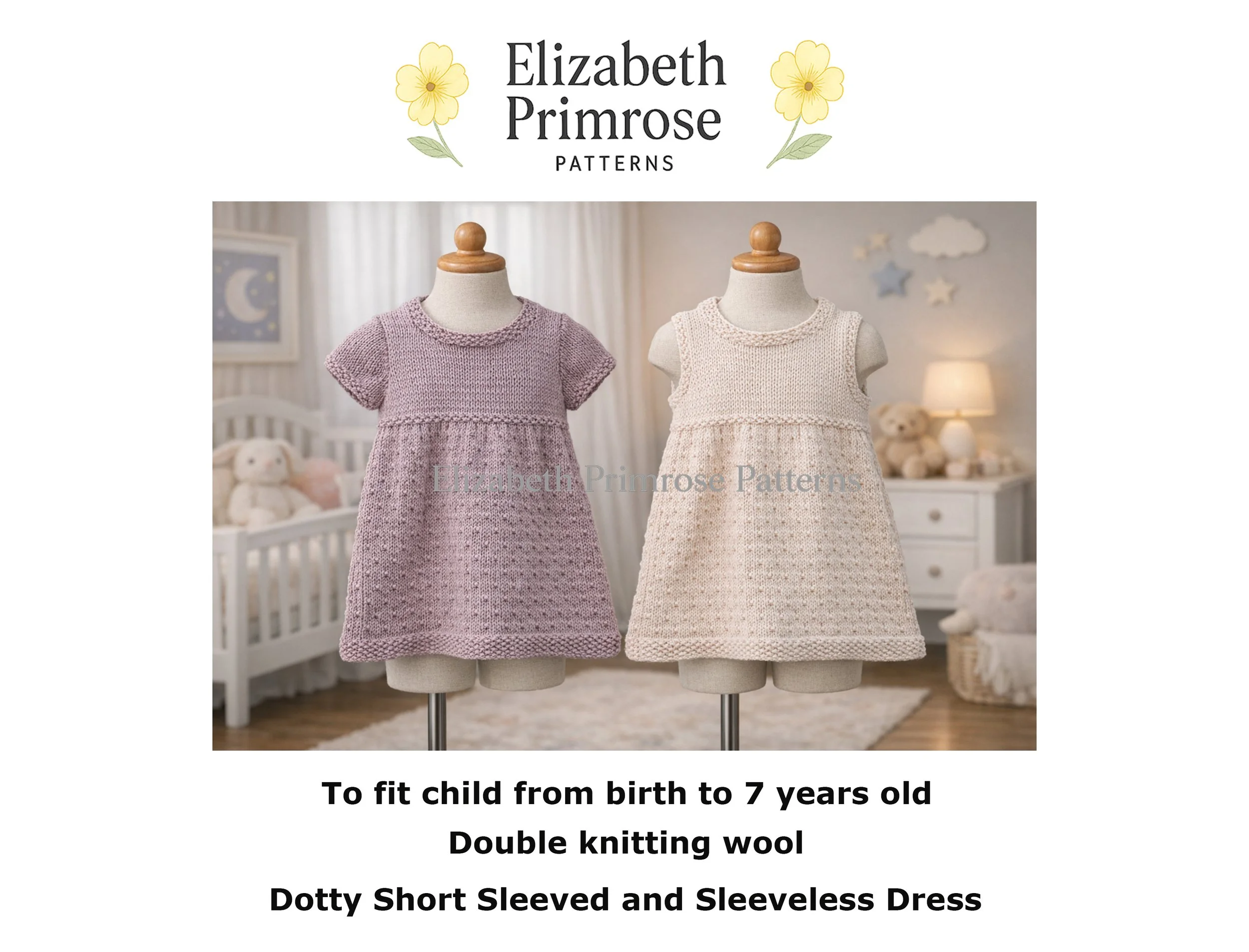 Dotty Dresses Knitting Pattern P162