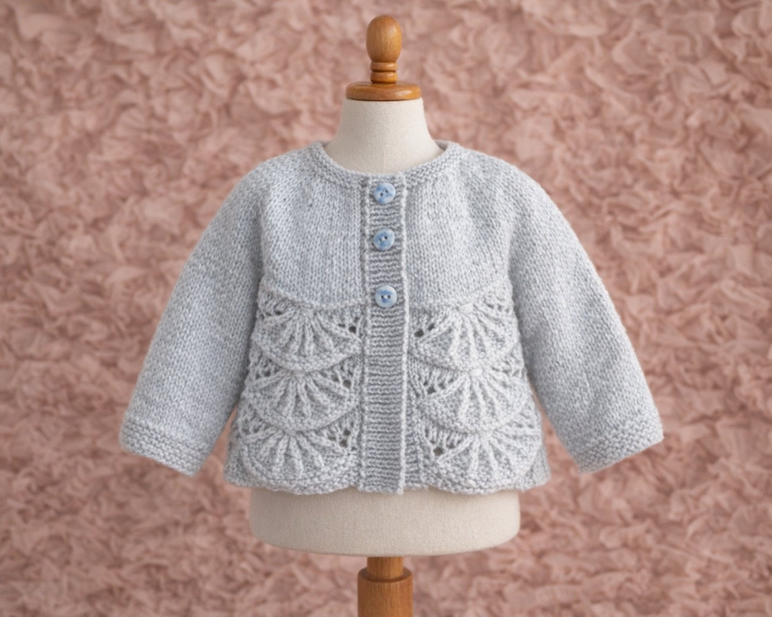 P056 Baby Cardi knitting pattern scallop edge by Elizabeth Primrose.jpg