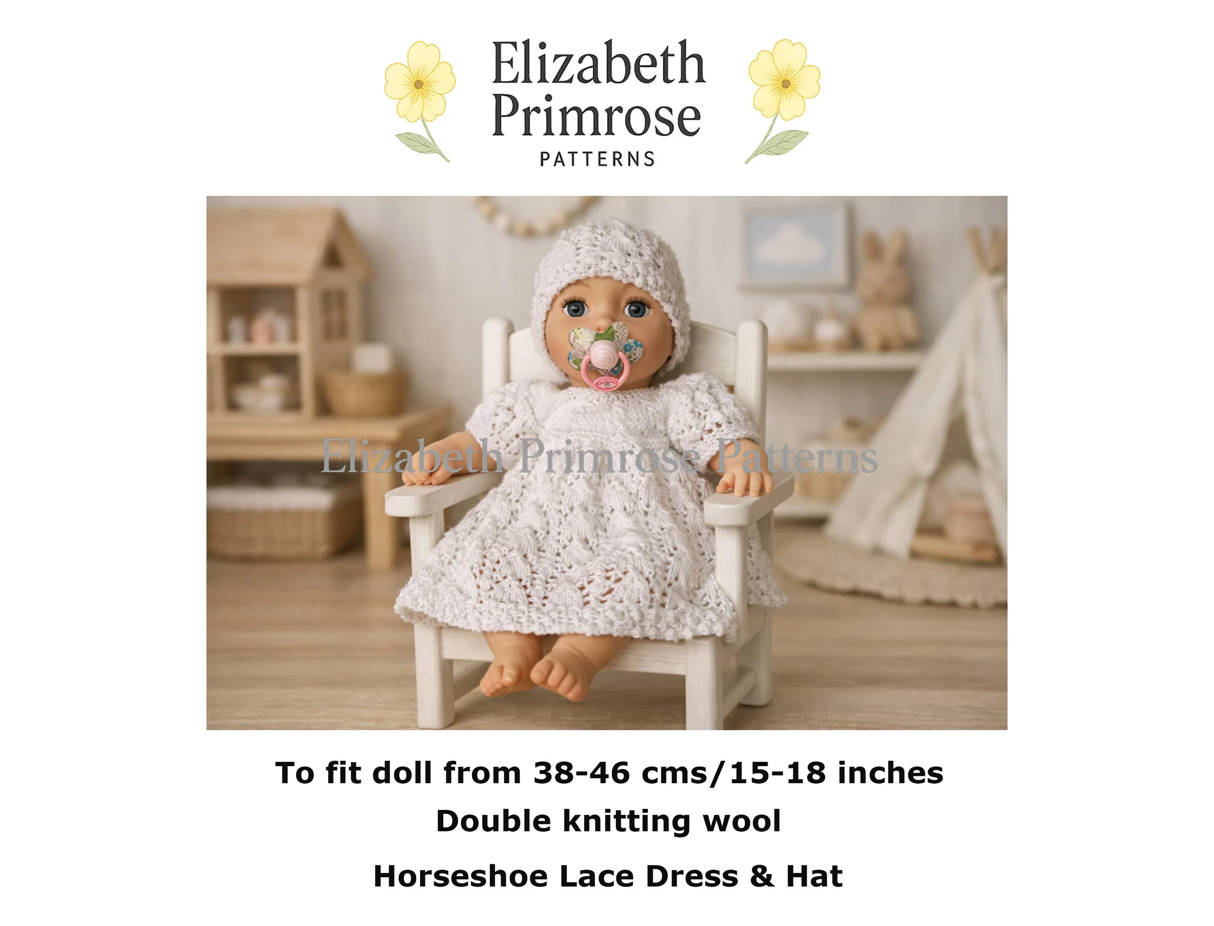 Horseshoe Lace Set Knitting Pattern P54