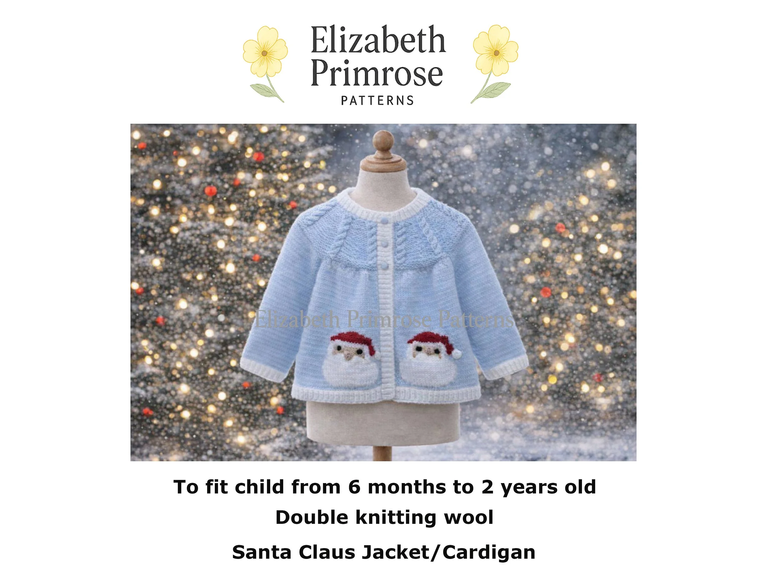 Santa Claus Jacket Knitting Pattern P14