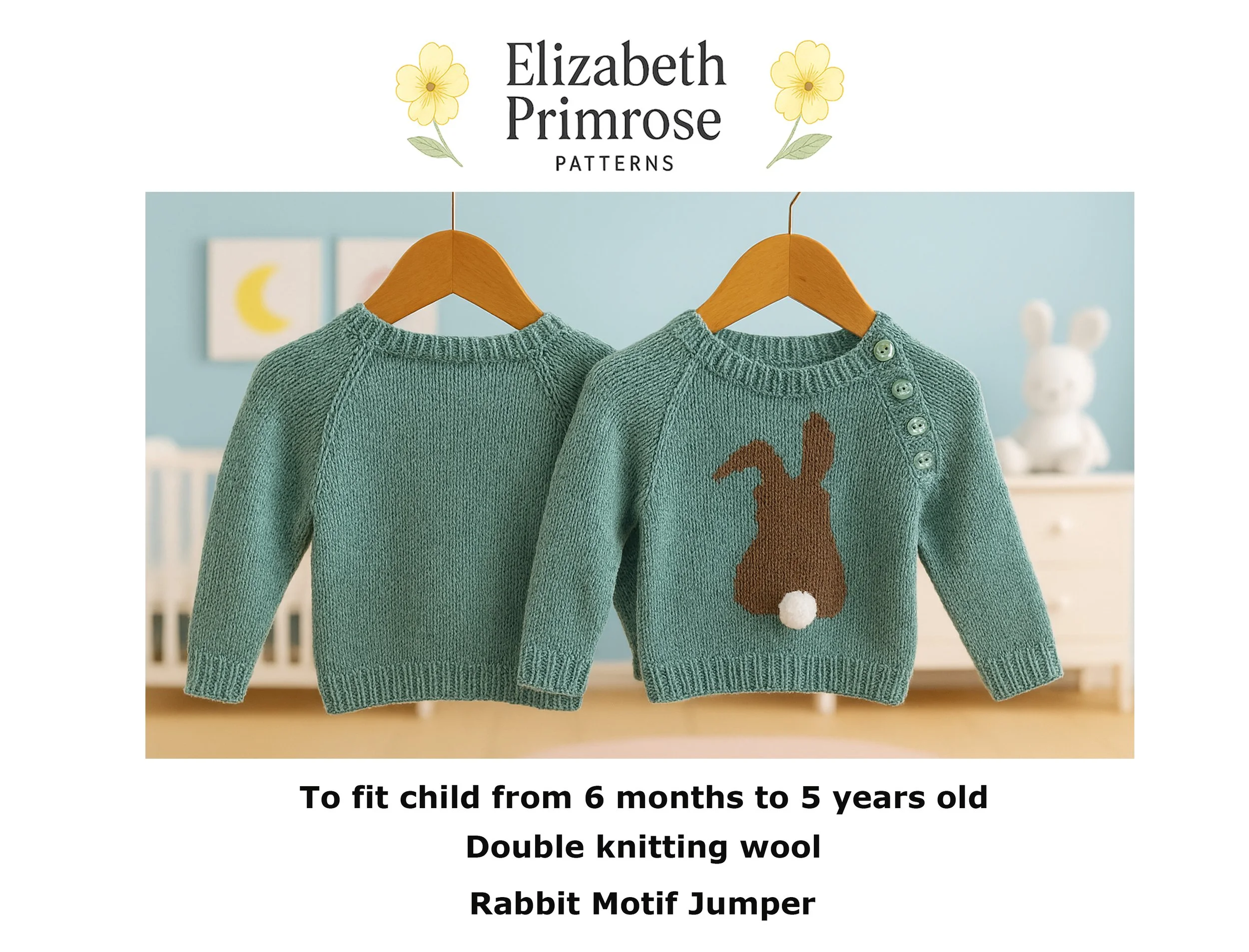 P173 Rabbit Motif Jumper