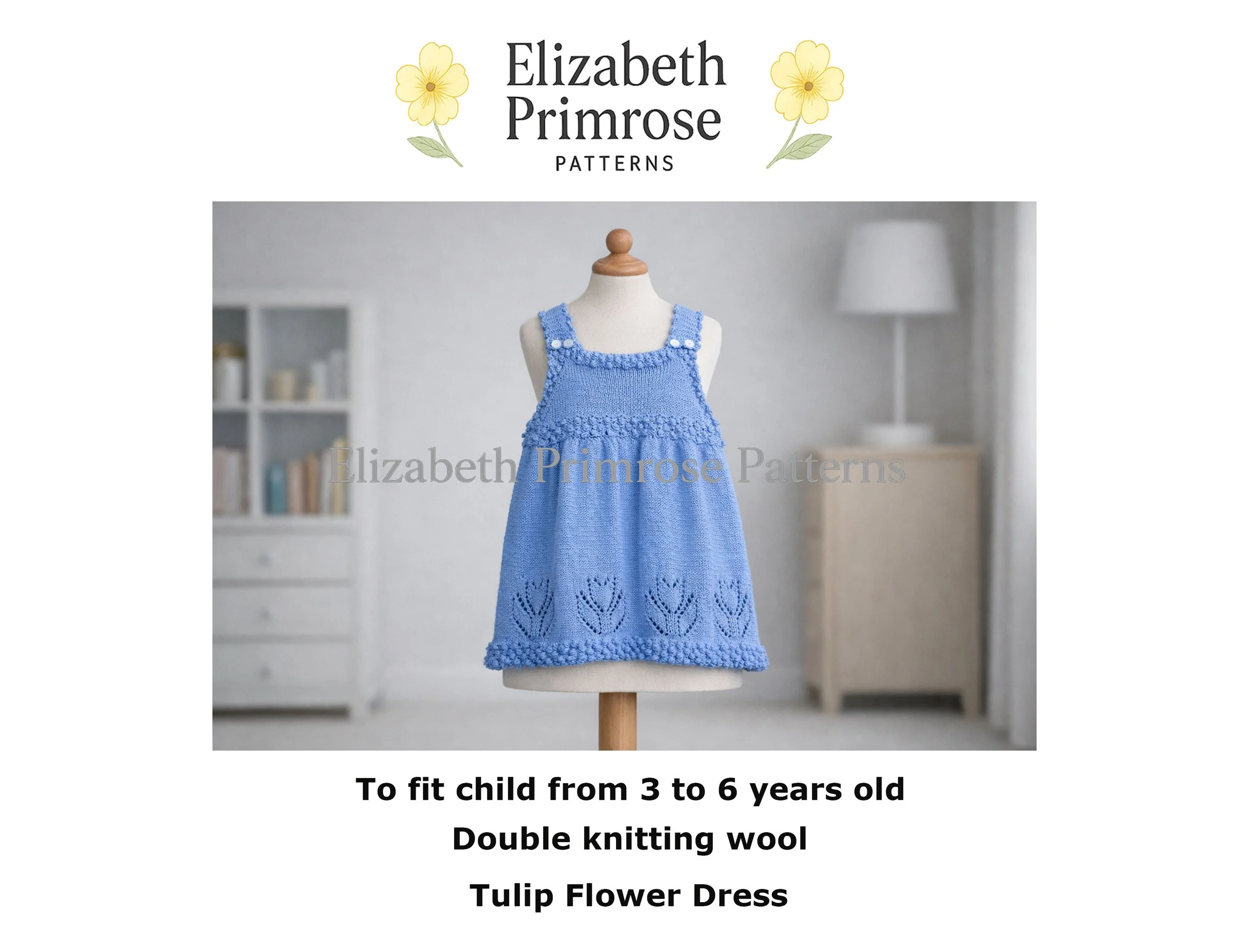 Tulip Pinafore Knitting Pattern P46