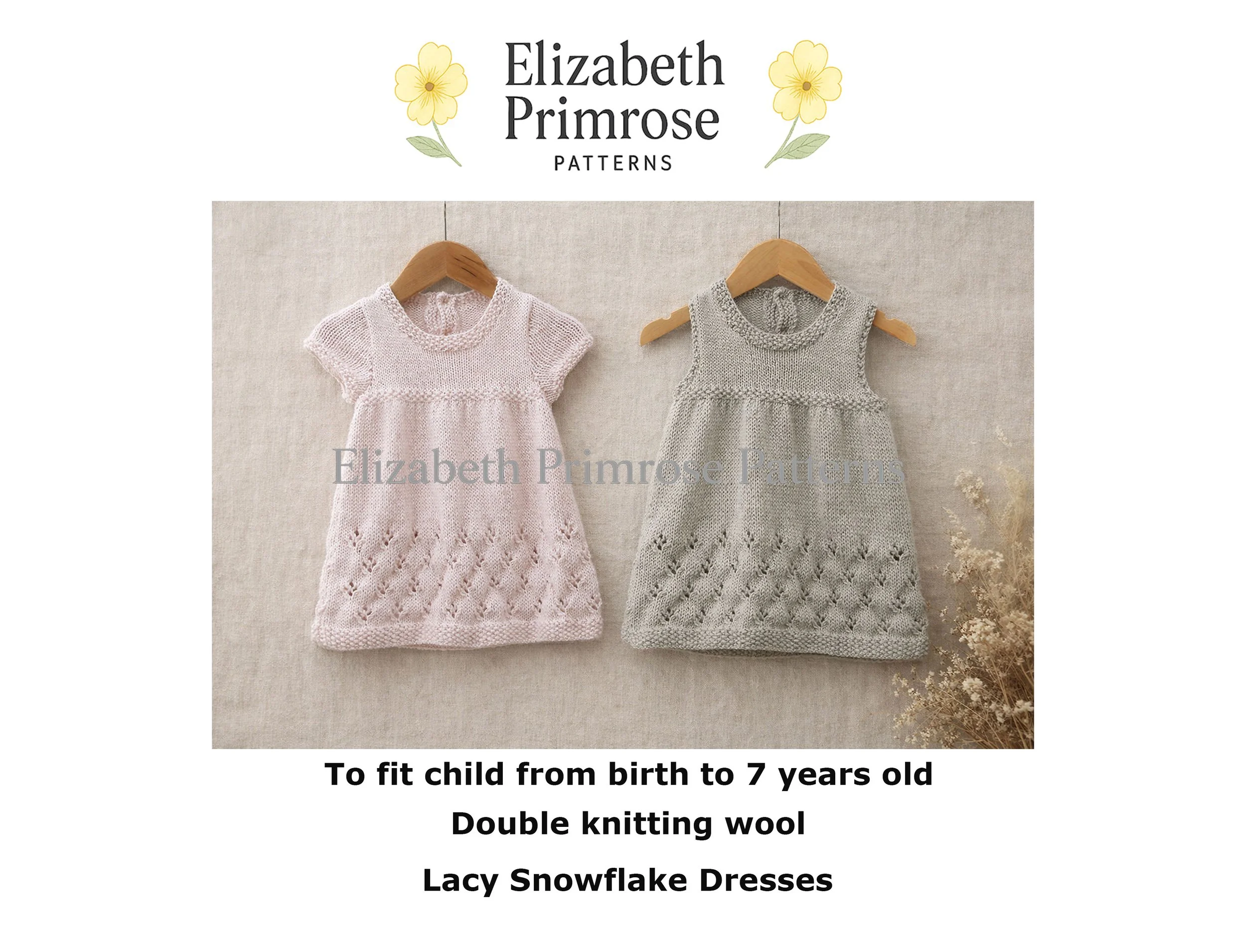 Lacy Snowflake Dresses Knitting Pattern P121