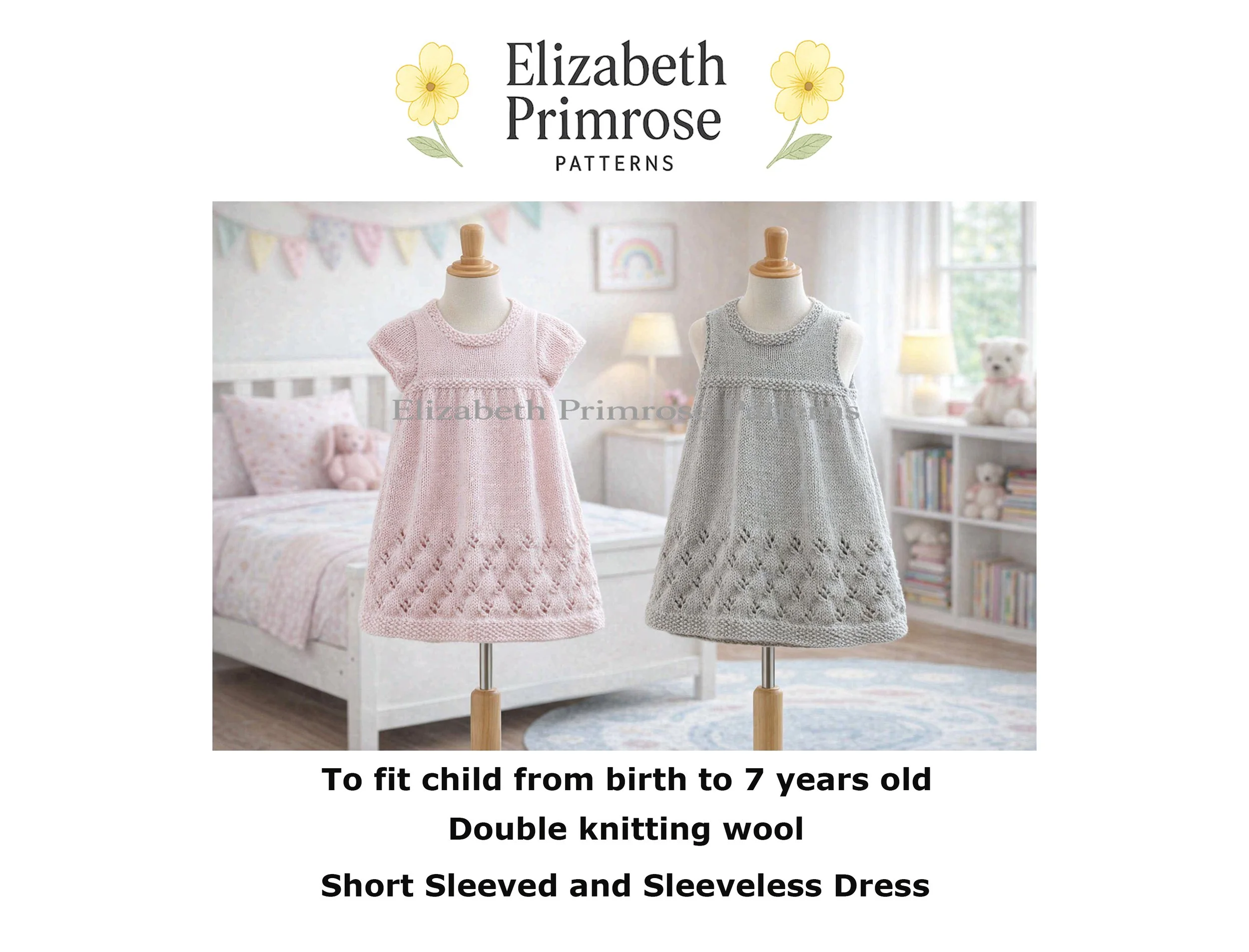 P121 Snowflake Dress Knitting Pattern