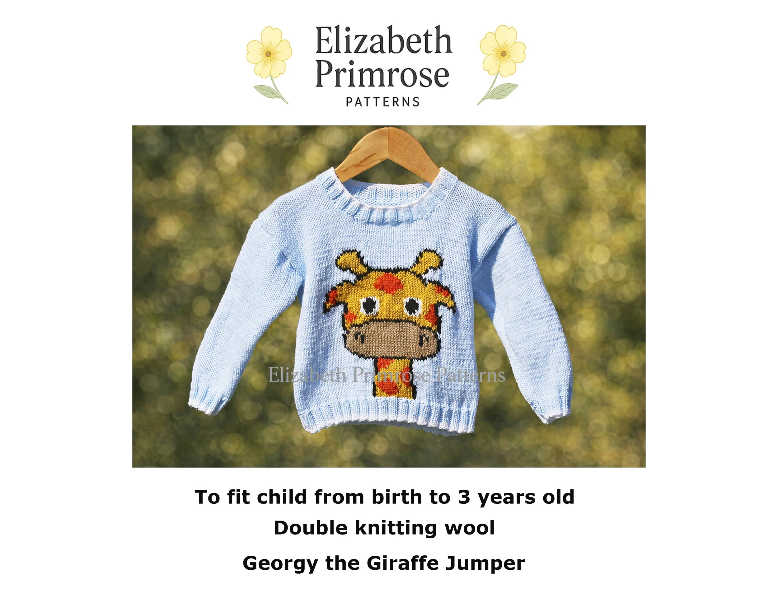 P062 Georgy the Giraffe Jumper Knitting Pattern