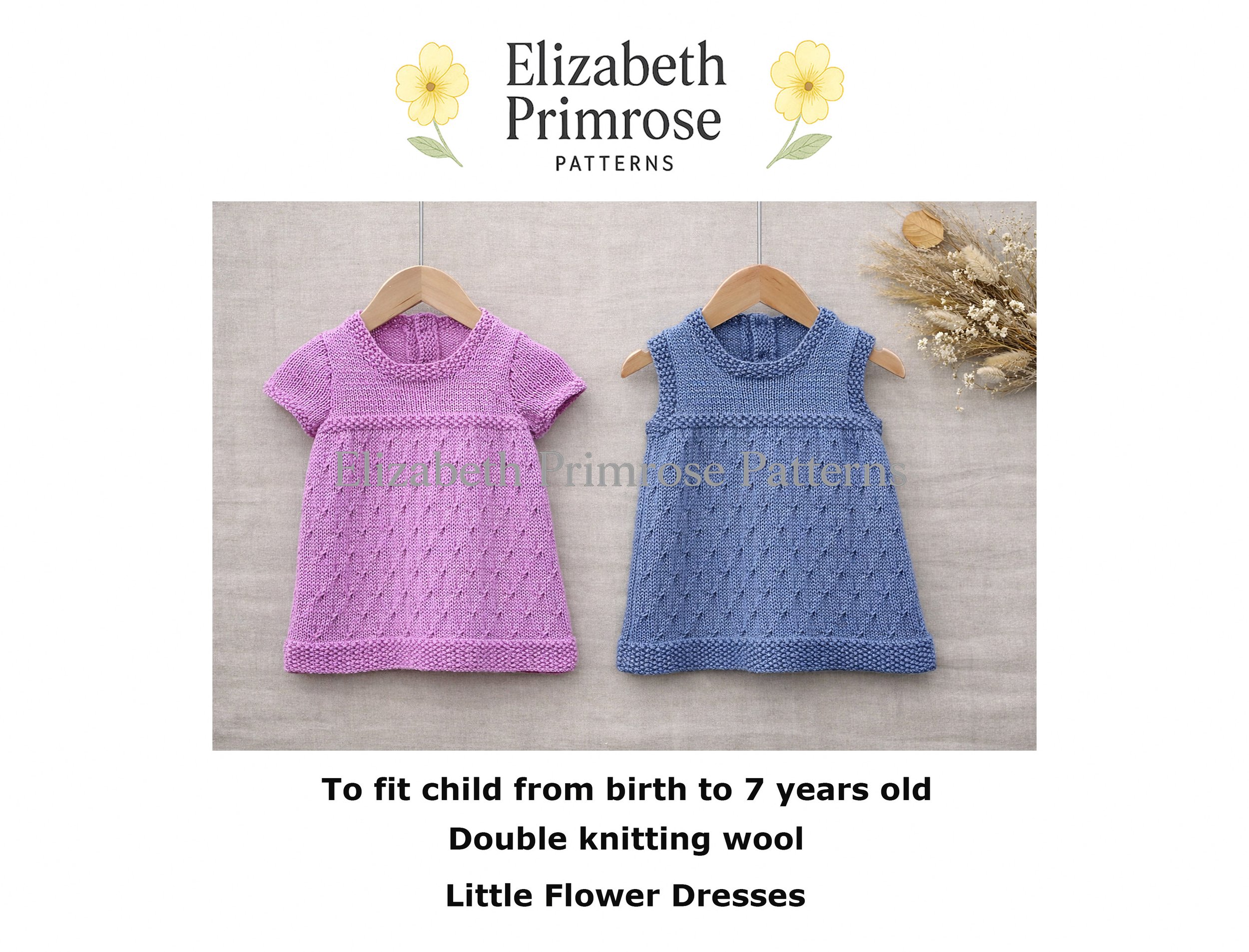 Little Flower Dresses Knitting Pattern P152