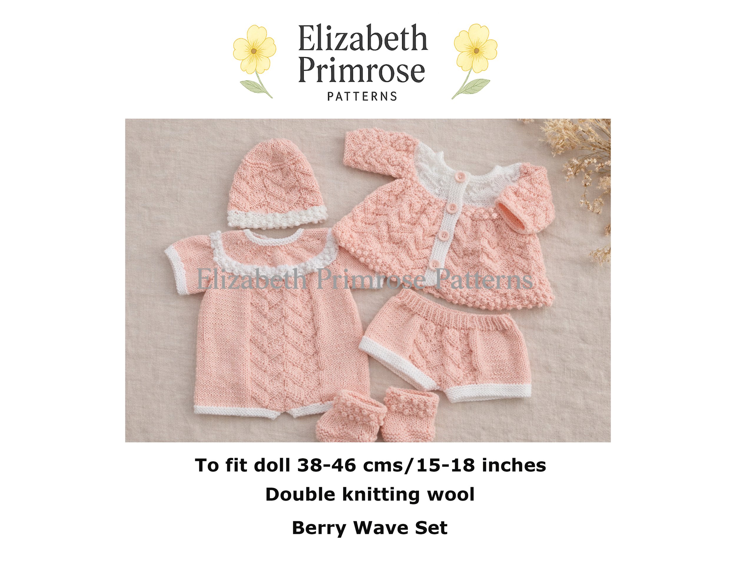 Berry Wave Set Knitting Pattern P37