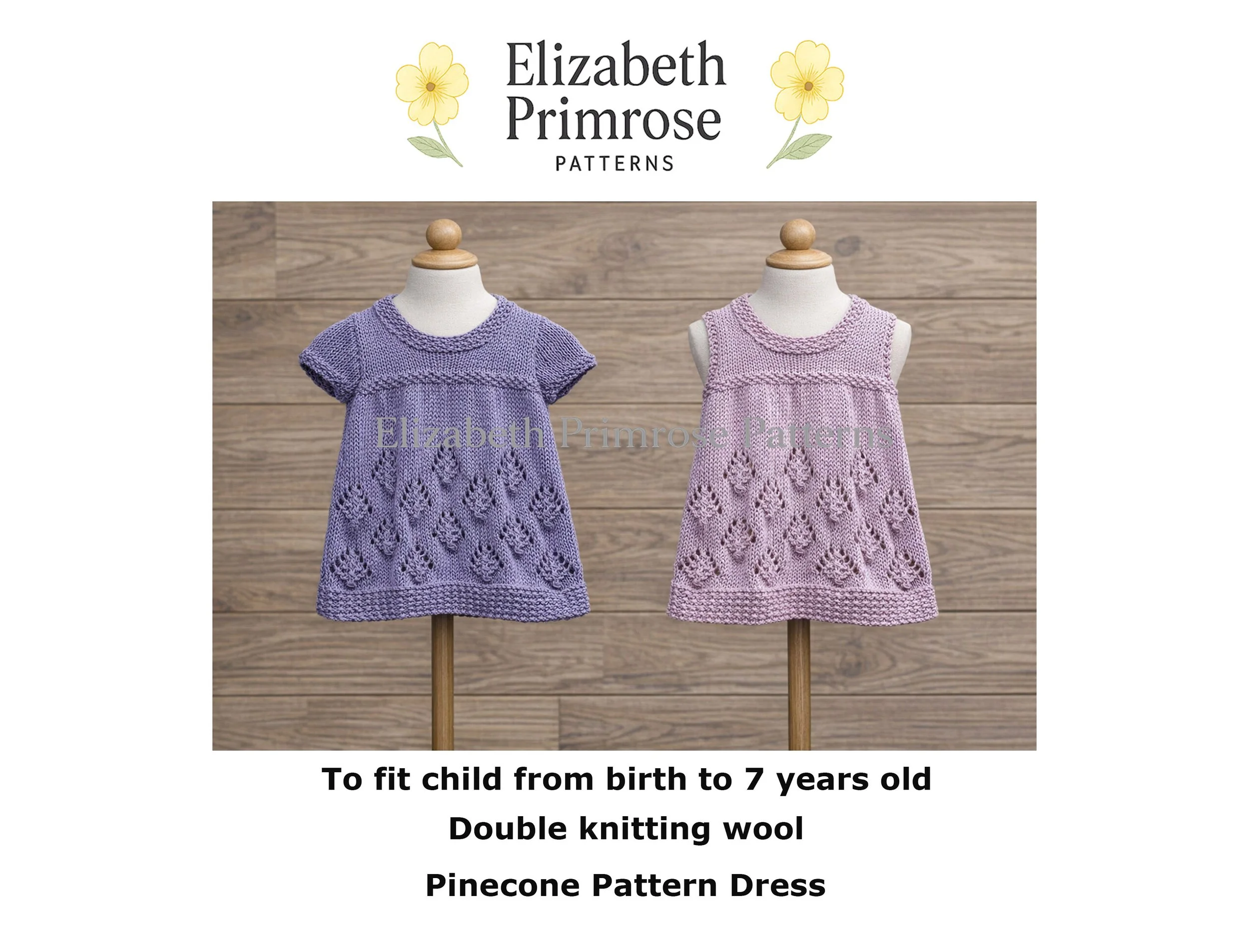 P137 Children's Pinecone Dresses Knitting Pattern