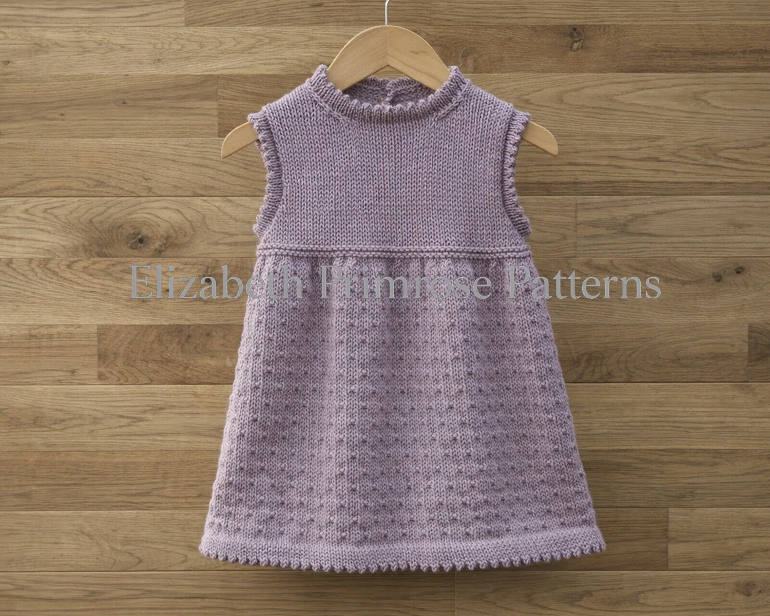 P153 dress knitting pattern childs pinafore DK wool by Elizabeth Primrose Patterns.jpg
