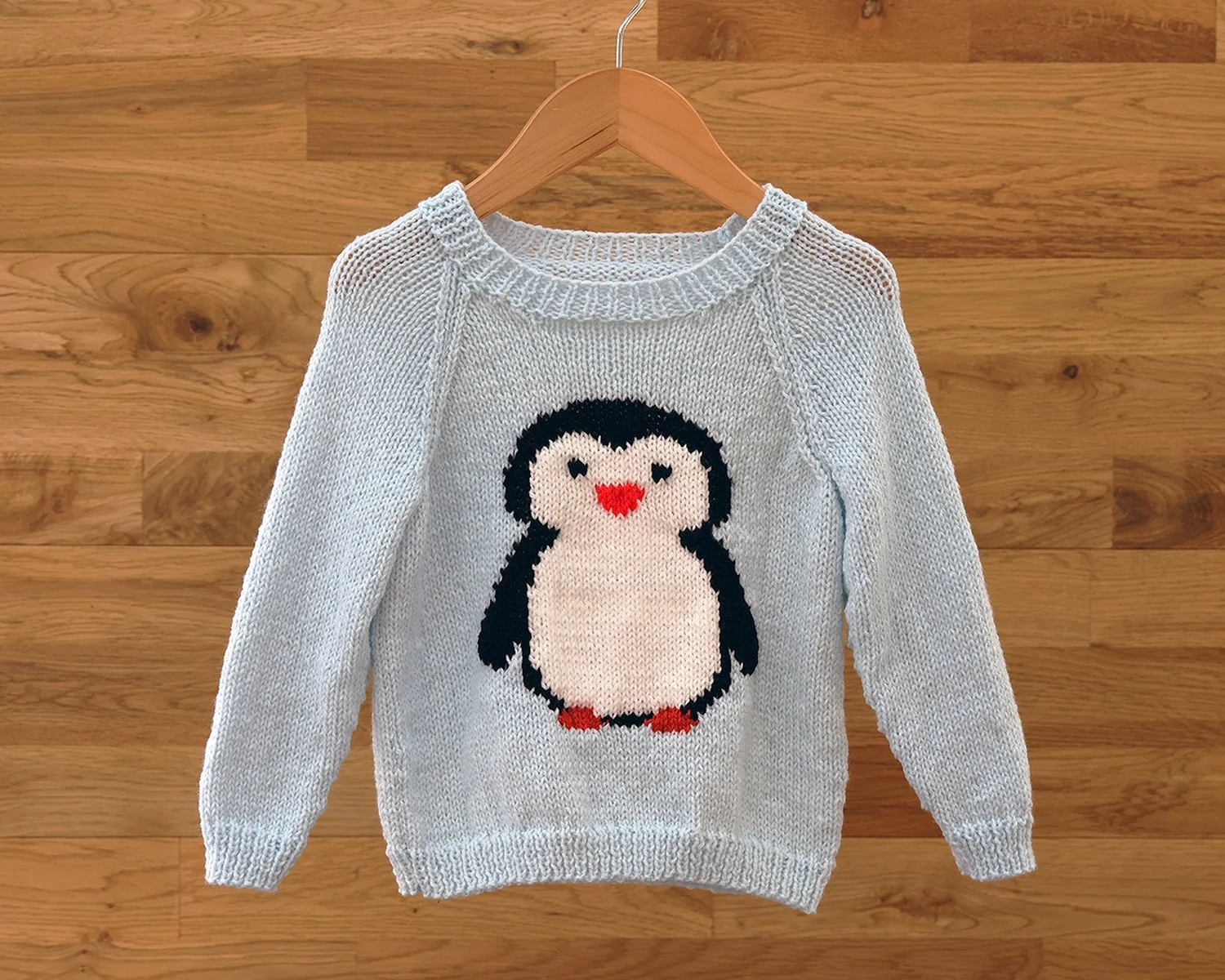 P182 Childrens Penguin Jumper Knitting Pattern.jpg