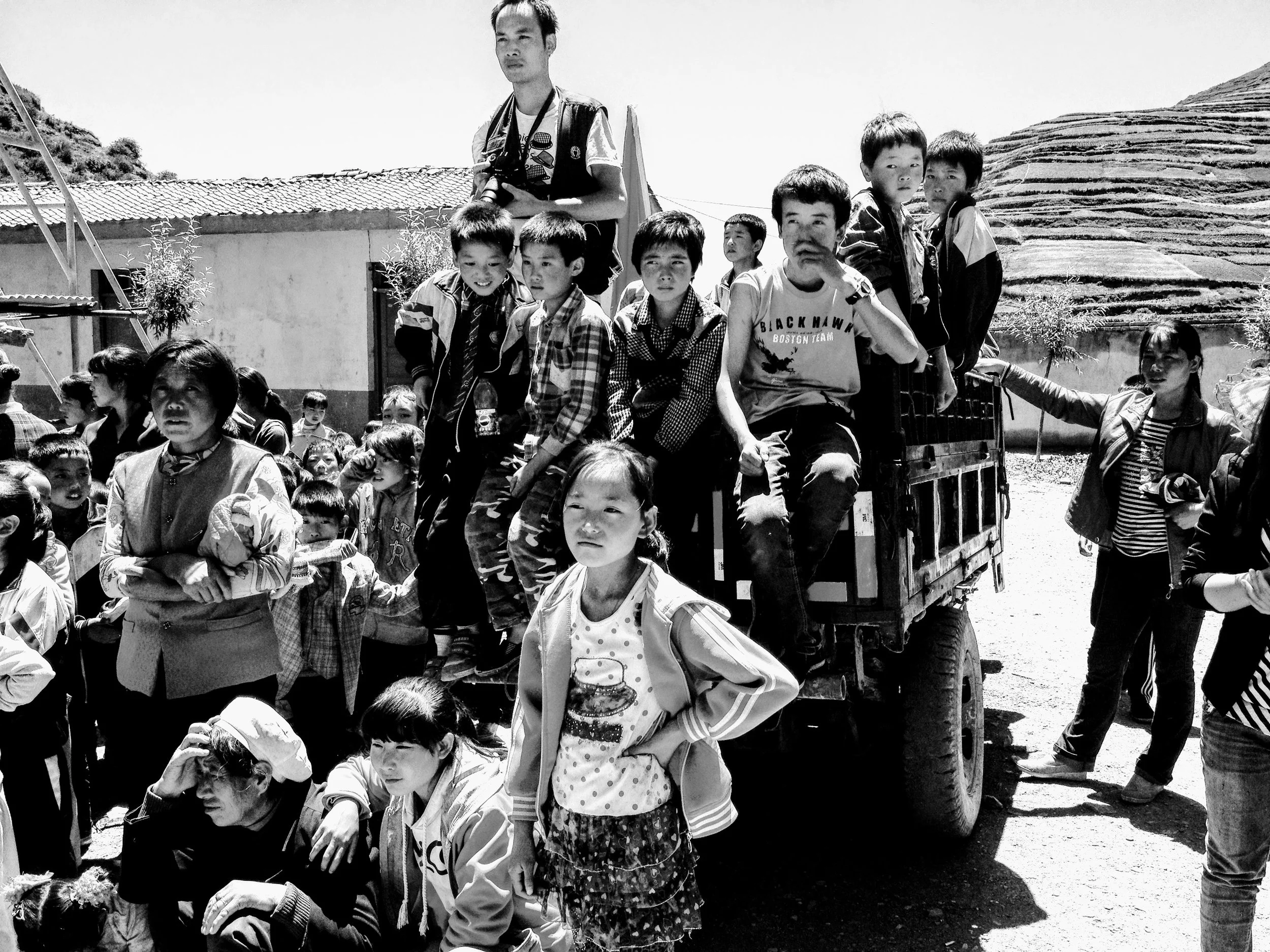 awaiting aid, gansu, china