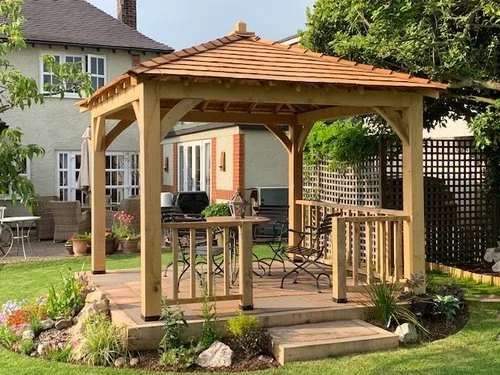 Oak gazebo Oak pergola Wooden gazebo wooden pergola