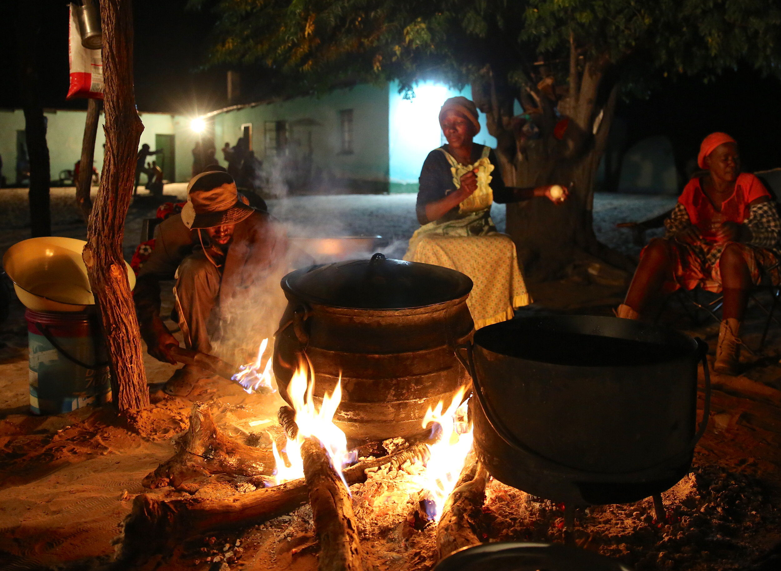   An alternative wedding reception. Herero community, Namibia  