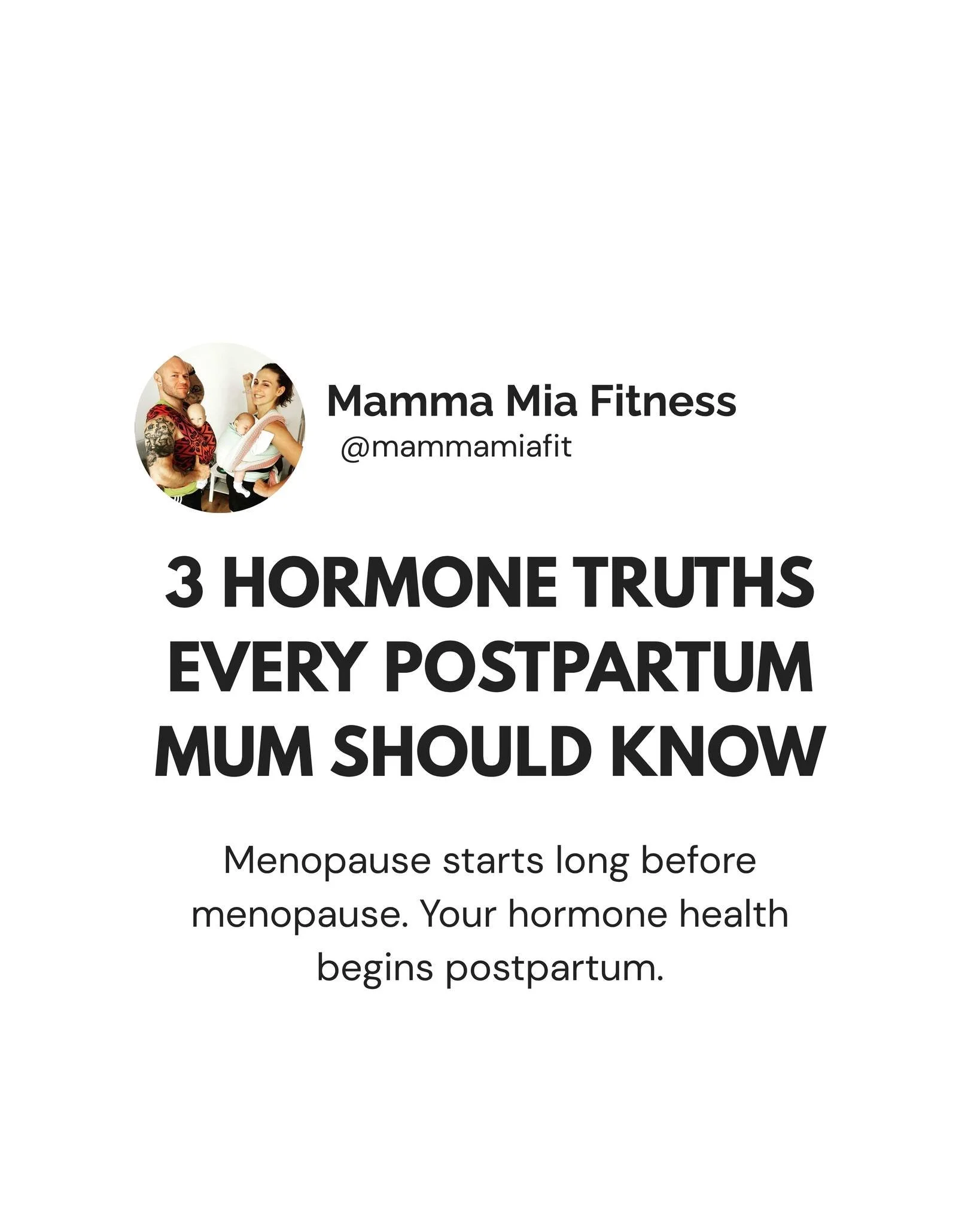 Most mums think menopause is decades away &mdash; but your hormones start shifting right after birth.

The truth? The same imbalances that cause postpartum fatigue, anxiety, or weight gain now can shape how smoothly (or painfully) you move through pe
