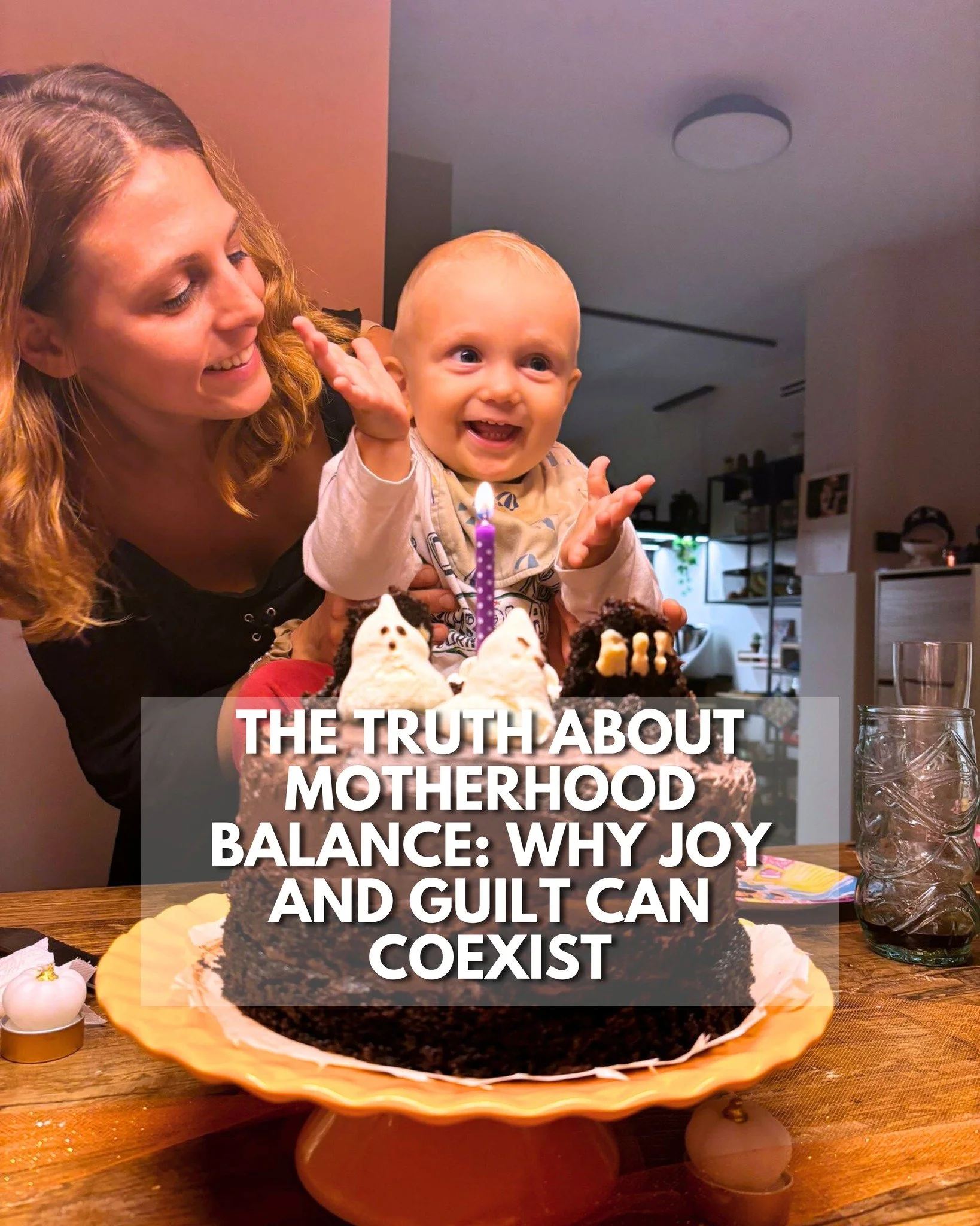 Ever since William&rsquo;s first birthday came around, I&rsquo;ve been thinking about how motherhood constantly pulls us in two directions.

That day was filled with balloons, cake, laughter&hellip; and a quiet wave of guilt I didn&rsquo;t expect.
Gu