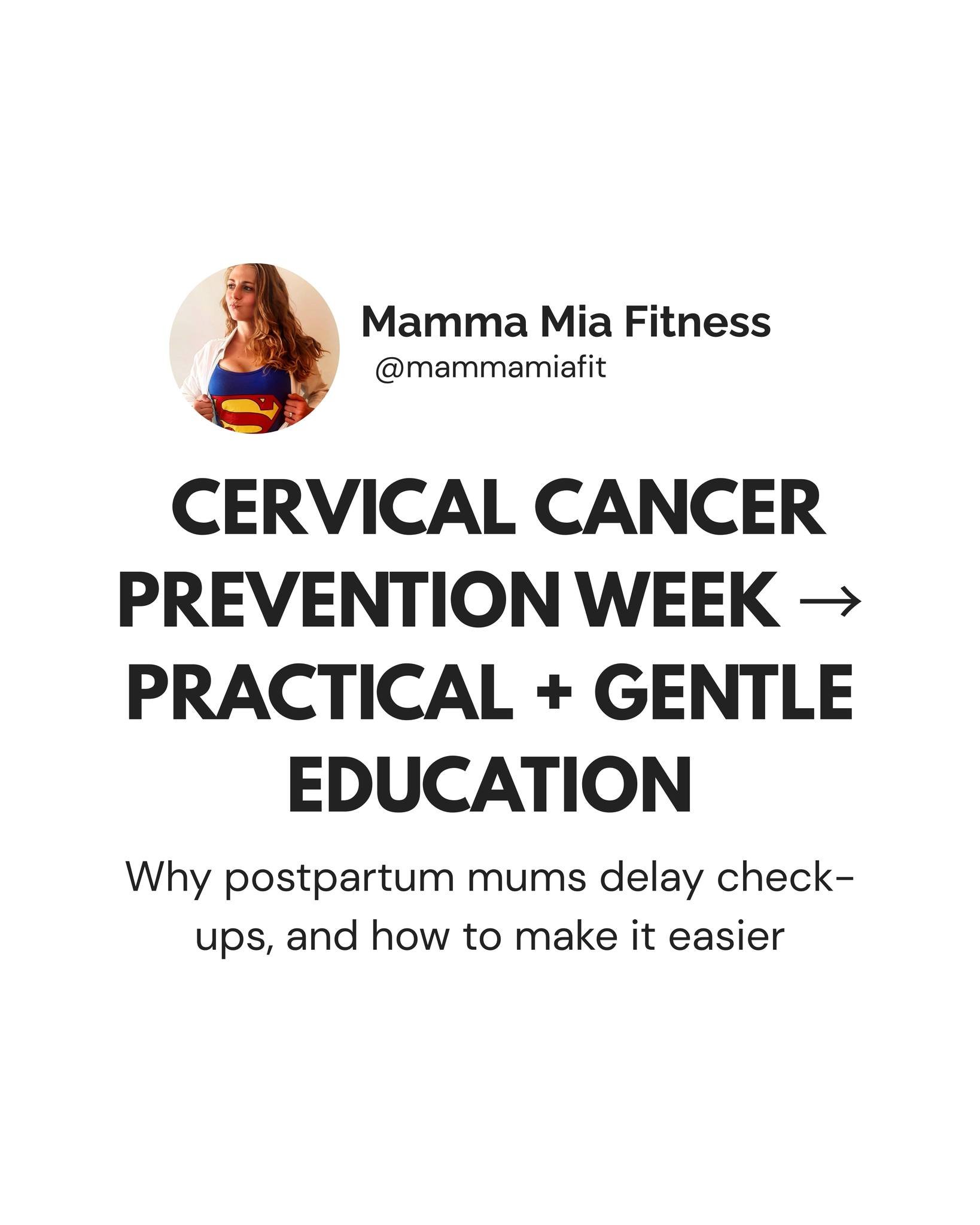 You know you should book that cervical check&hellip;
yet weeks, months, sometimes years go by.

And no, it&rsquo;s not because you don&rsquo;t care about your health.

Postpartum mums delay check-ups for very real reasons. Especially when you&rsquo;r