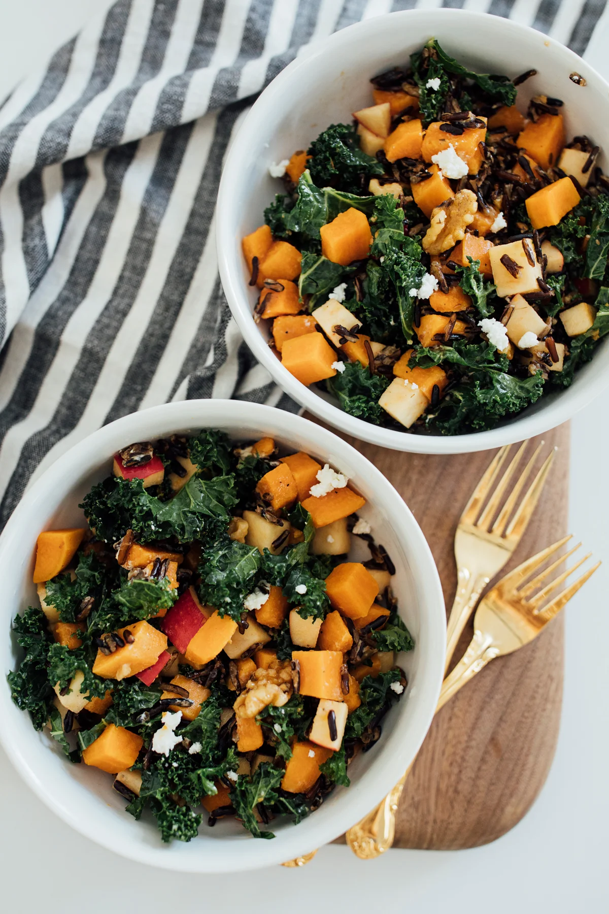 Balsamic Winter Bowls with Goat Cheese &amp; Walnuts