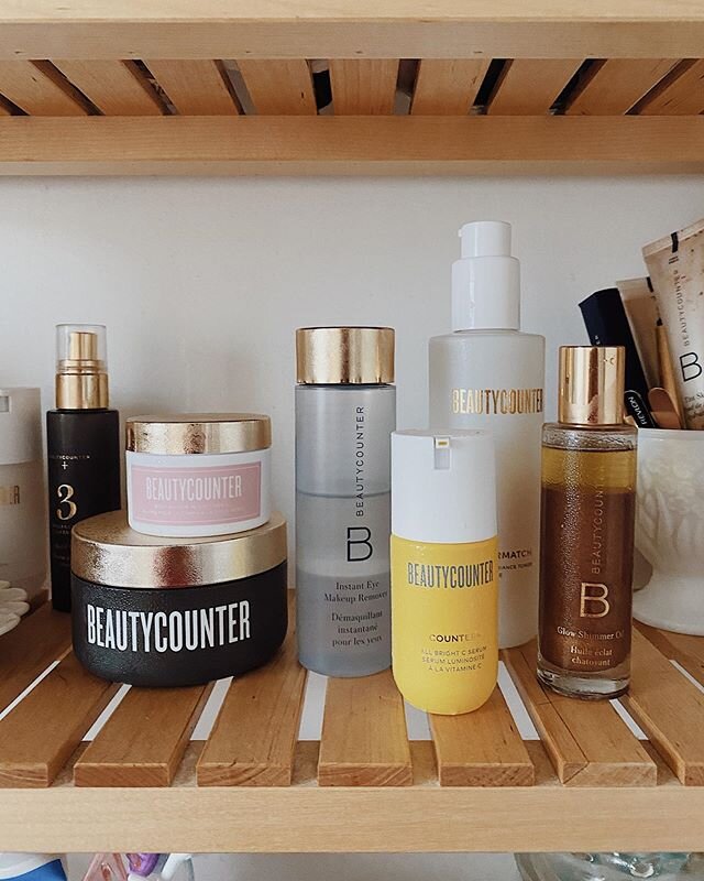 That post shower glow. ✨ What&rsquo;s your favorite Beautycounter product on your shelf these days?