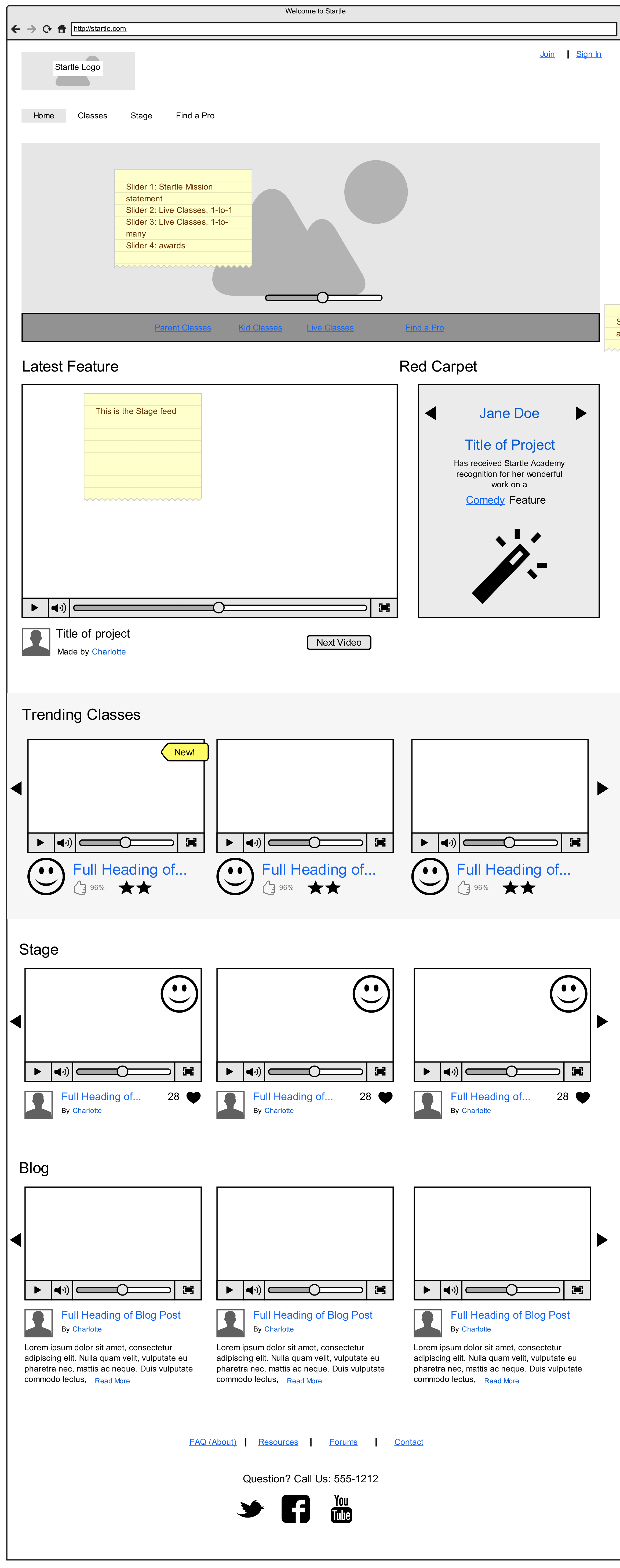 Mid-fidelity interactive wireframe prototype (Moqups)