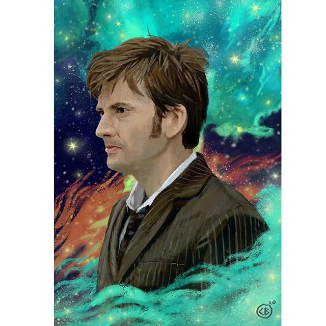 Another portrait done.  I absolutely failed at keeping track of the time this one took. My attention span has been all over the place.  Anyway time to move onto the next one... Allons-y! .
.
.
#doctorwho #10thdoctor #davidtennant #thedoctor #portrait