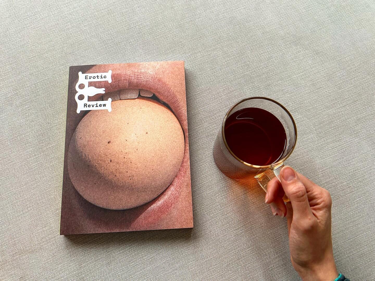 Morning tea break, courtesy of the incomparably cool Erotic Review. Exploring desire, through the arts - poetry, short stories, essays, and curated art. It&rsquo;s stunning! Highly recommended. It has just relaunched and is on sale now! Thank you to 