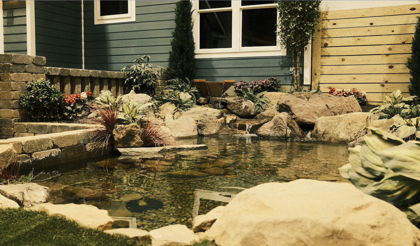 koi pond installation with Atlantic-oase Indiana