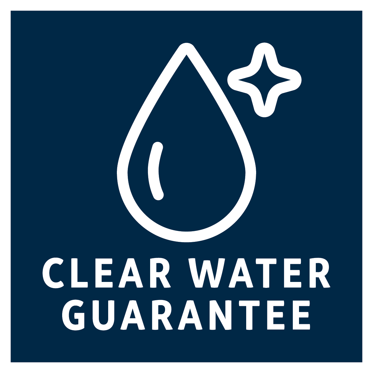 Clear water guarantee koi pond