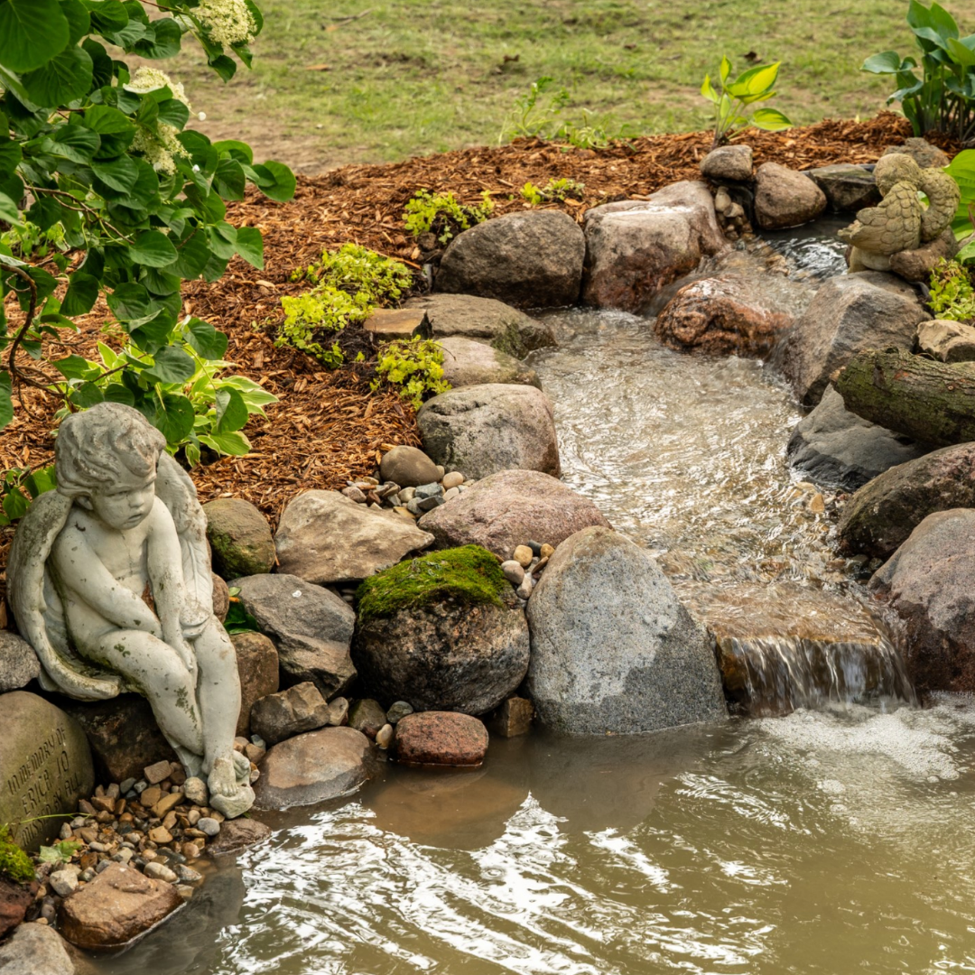 koi pond professionally built