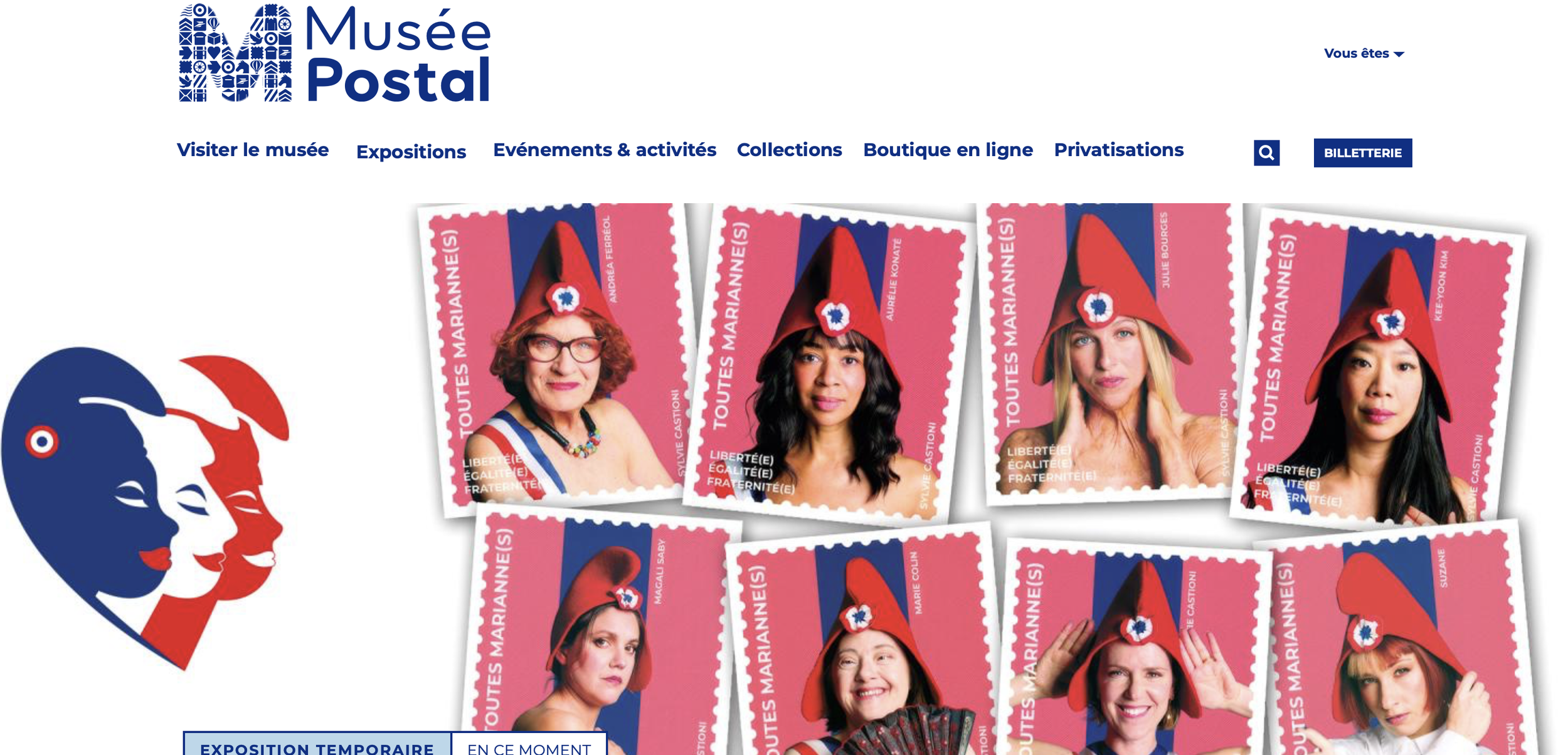 Toutes Mariannes exposée au Musée Postal à Paris