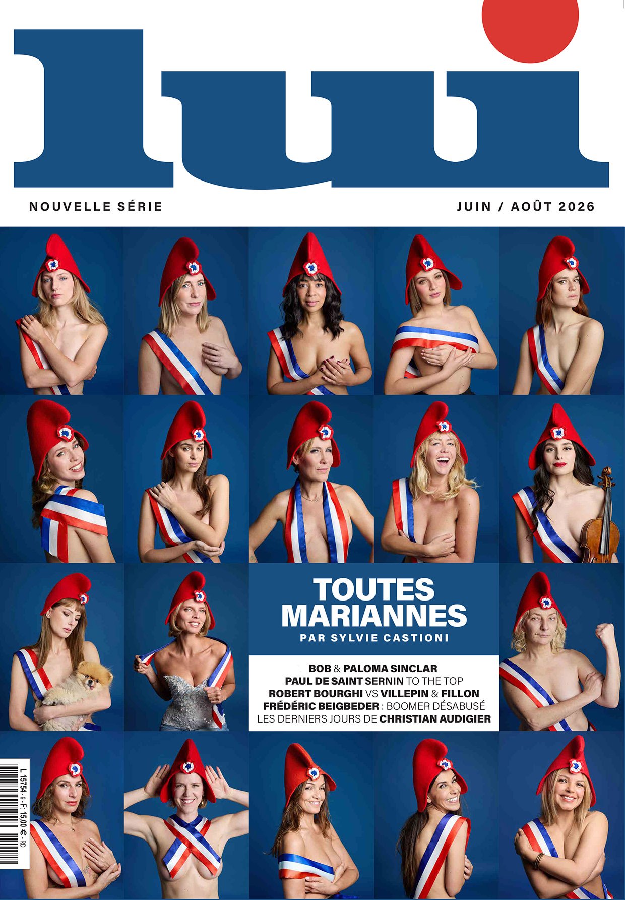 Couverture Lui magazine et  Toutes Marianne de Sylvie Castioni 