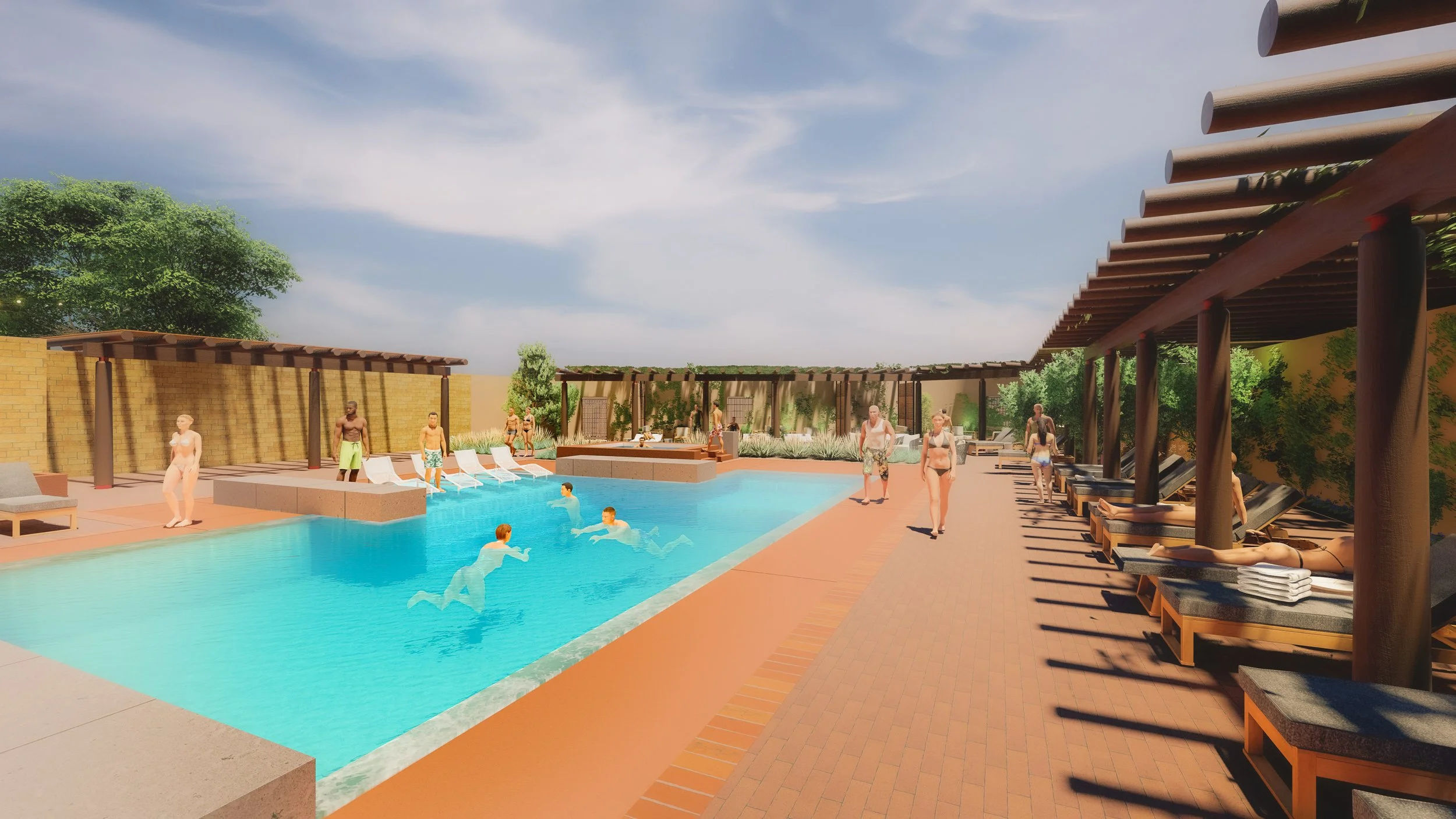 Inn & Spa at Loretto Pool & Event Lawn Renovations — Autotroph