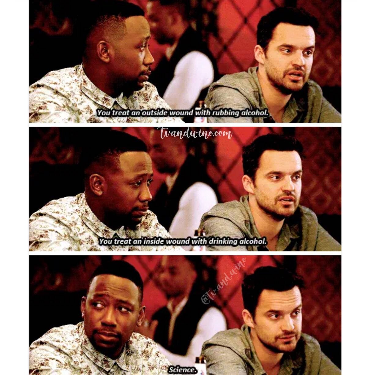 science. 

🧬🍻

&bull;
&bull;
&bull;
&bull;
&bull;
&bull;
&bull;~tvandwine.com~&bull;
&bull;
#tvandwine #tv #wine #newgirl #newgirlshow #newgirlquotes #jessday #jessicaday #nickmiller #nickmilleredit #nickmiller #schmidt #winston #winstonbishop #cec
