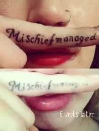 This tattoo is wrong for many reasons, but we'll focus on the placement aspect. As you can see in the first pic the tattoo is dark and black, and 6 weeks later the tattoo is highly faded, and gets even more faded the farther down the finger it goes.