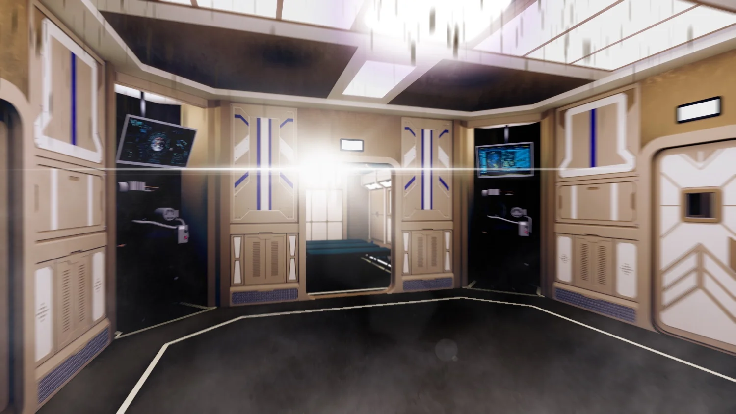 Interior Space Station - 3D Render