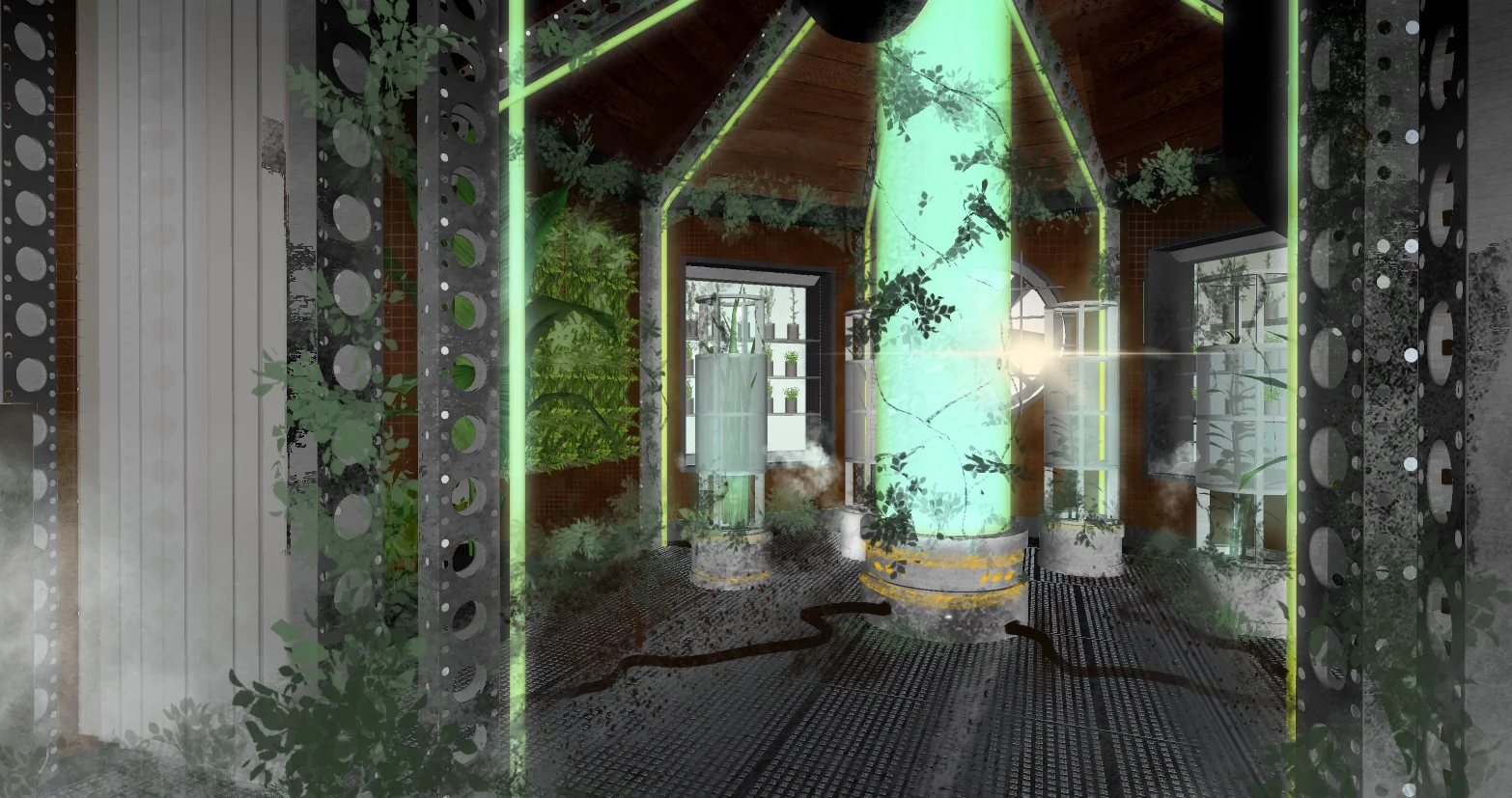 Interior Plant Lab - 3D Render