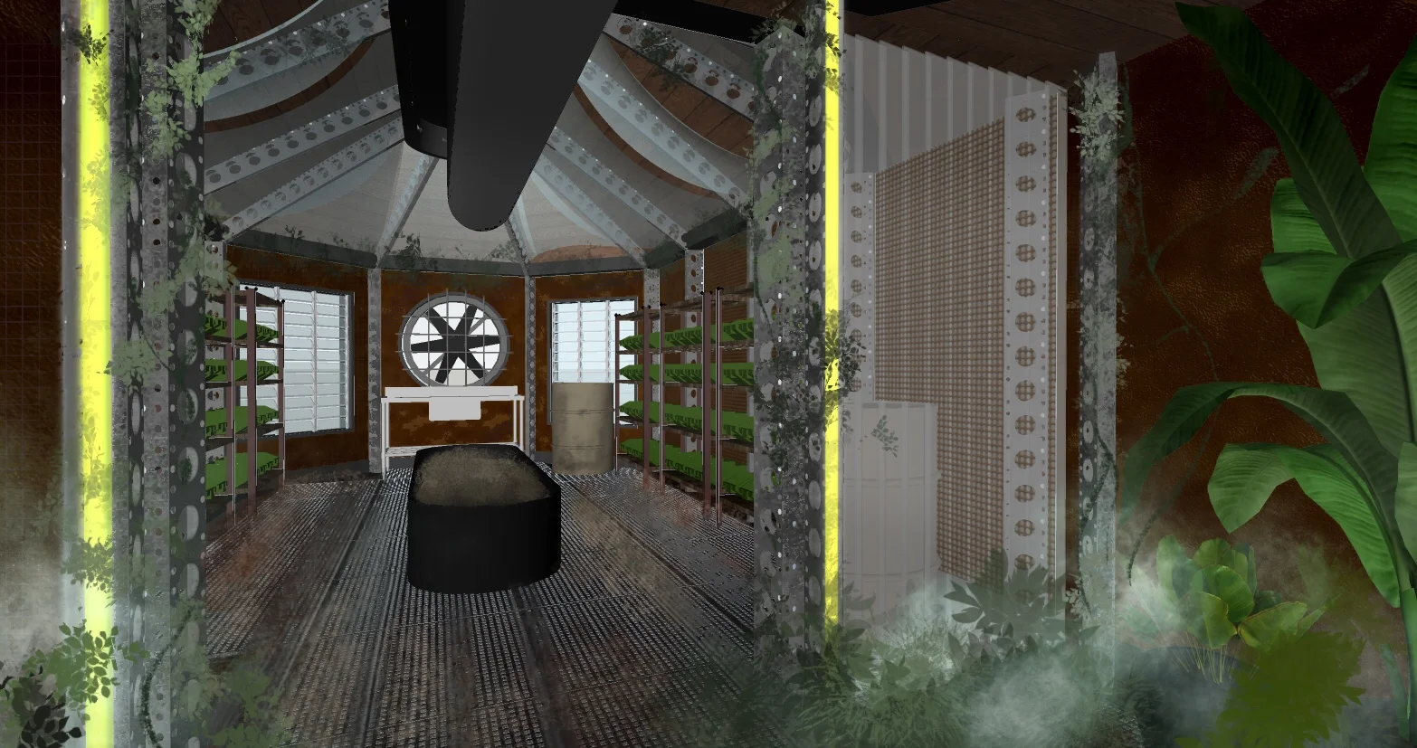 Interior Plant Lab - 3D Render