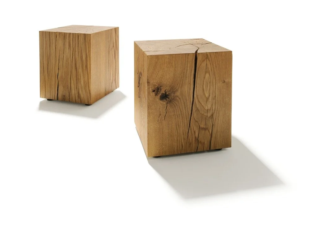 NATURAL WOOD BLOCK COFFEE TABLE — Divine Design Center